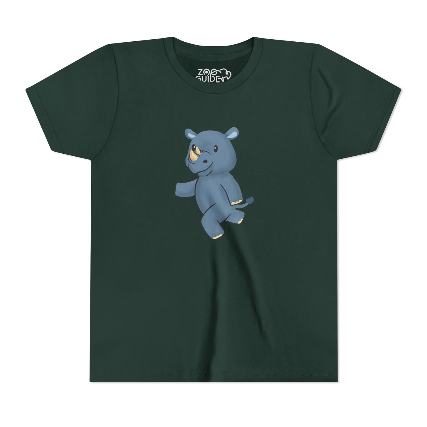 Rhino Running Youth Tee Shirt by Zoo Guide™