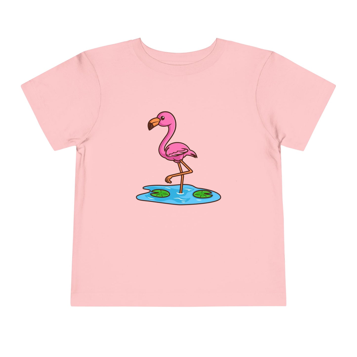 Flamingo Kawaii Style Toddler Tee Shirt by Zoo Guide™