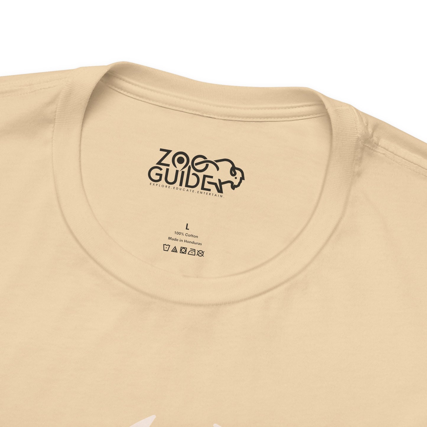 African Lion Print Adult Unisex Tee Shirt by Zoo Guide™