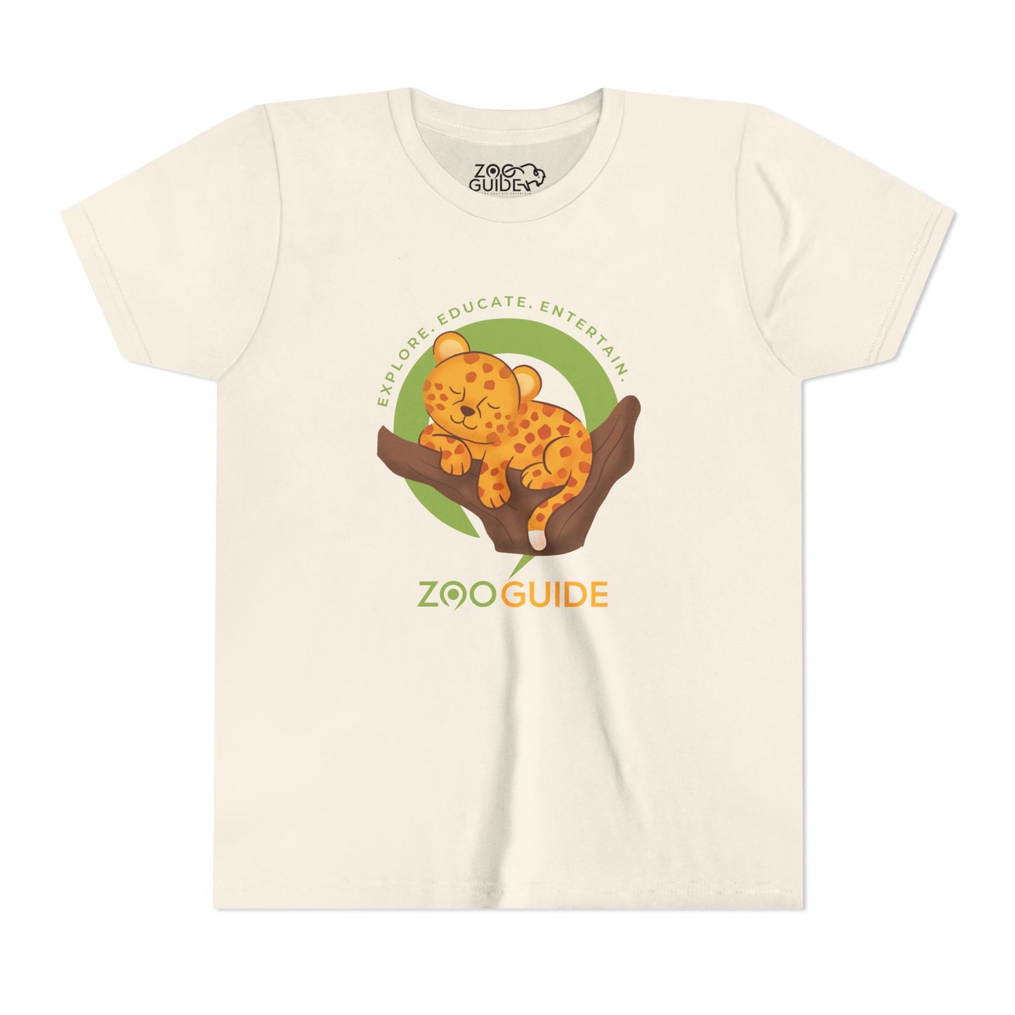 African Leopard in Tree in Zoo Guide™ Waypoint Icon Youth Tee Shirt by Zoo Guide™