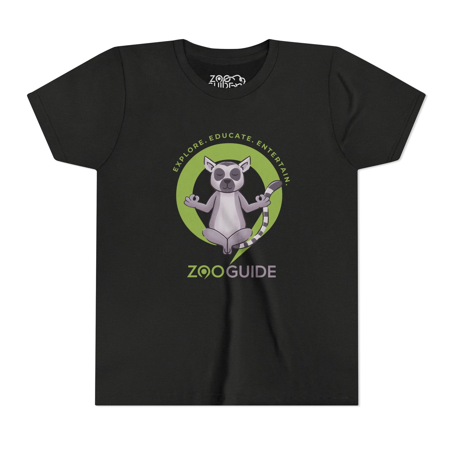 Ring-tailed Lemur Meditation in Zoo Guide™ Waypoint Icon Youth Tee Shirt by Zoo Guide™