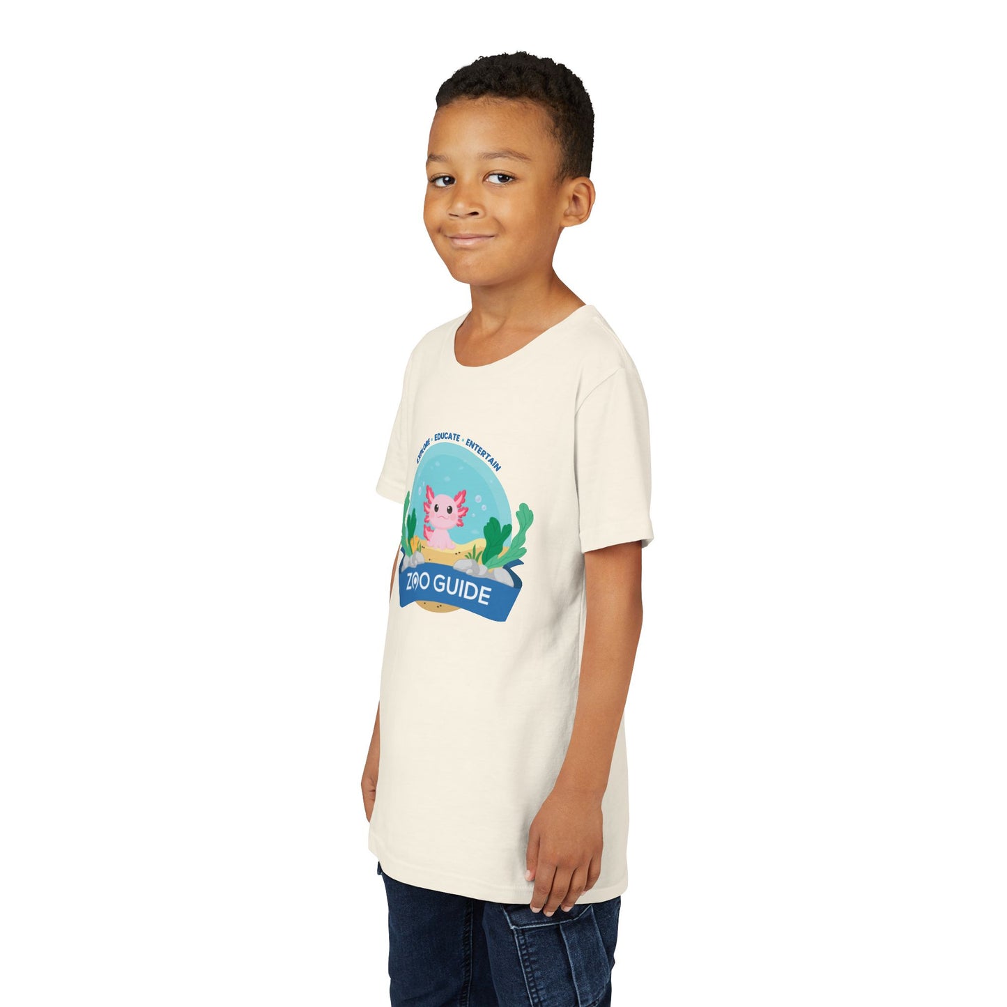 Axolotl Youth Short Sleeve Tee by Zoo Guide™