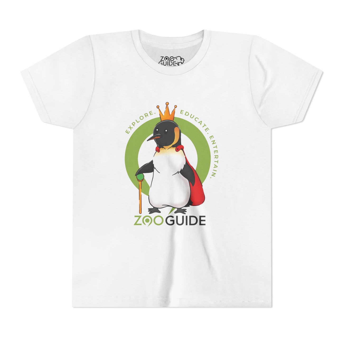 The King Penguin in Zoo Guide™ Waypoint Icon Youth Tee Shirt by Zoo Guide™