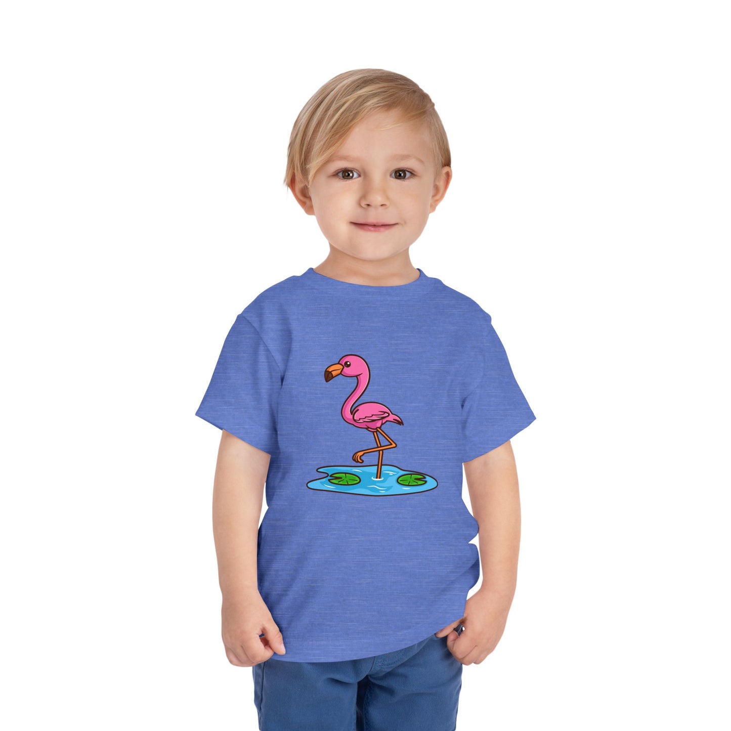 Flamingo Kawaii Style Toddler Tee Shirt by Zoo Guide™