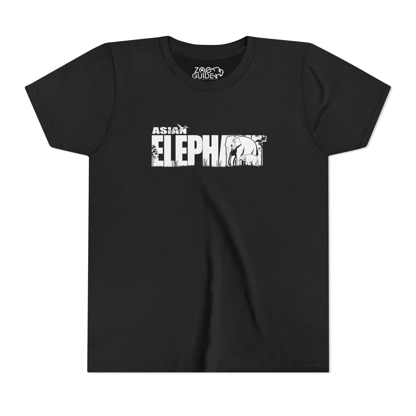 ASIAN ELEPHANT Youth Tee Shirt by Zoo Guide™
