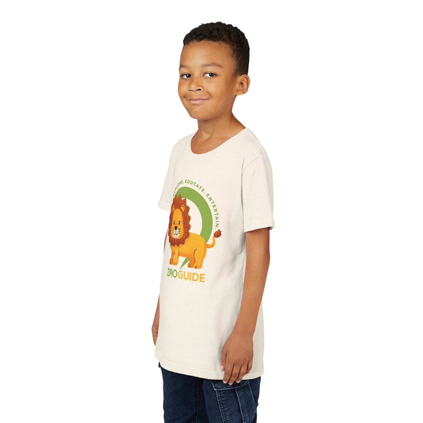 African Lion in Zoo Guide™ Waypoint Icon Youth Tee Shirt by Zoo Guide™