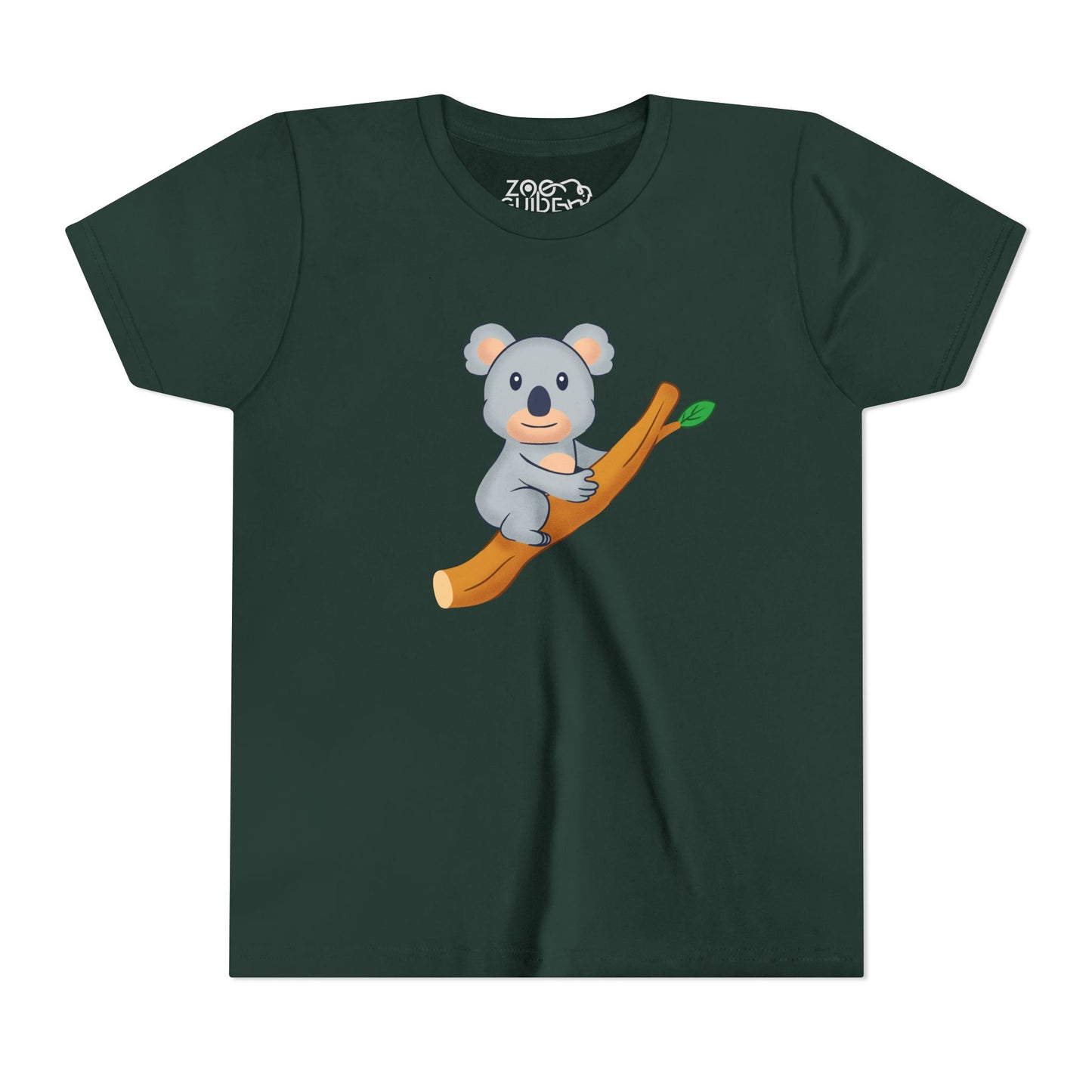 Koala on Branch Youth Tee Shirt by Zoo Guide™