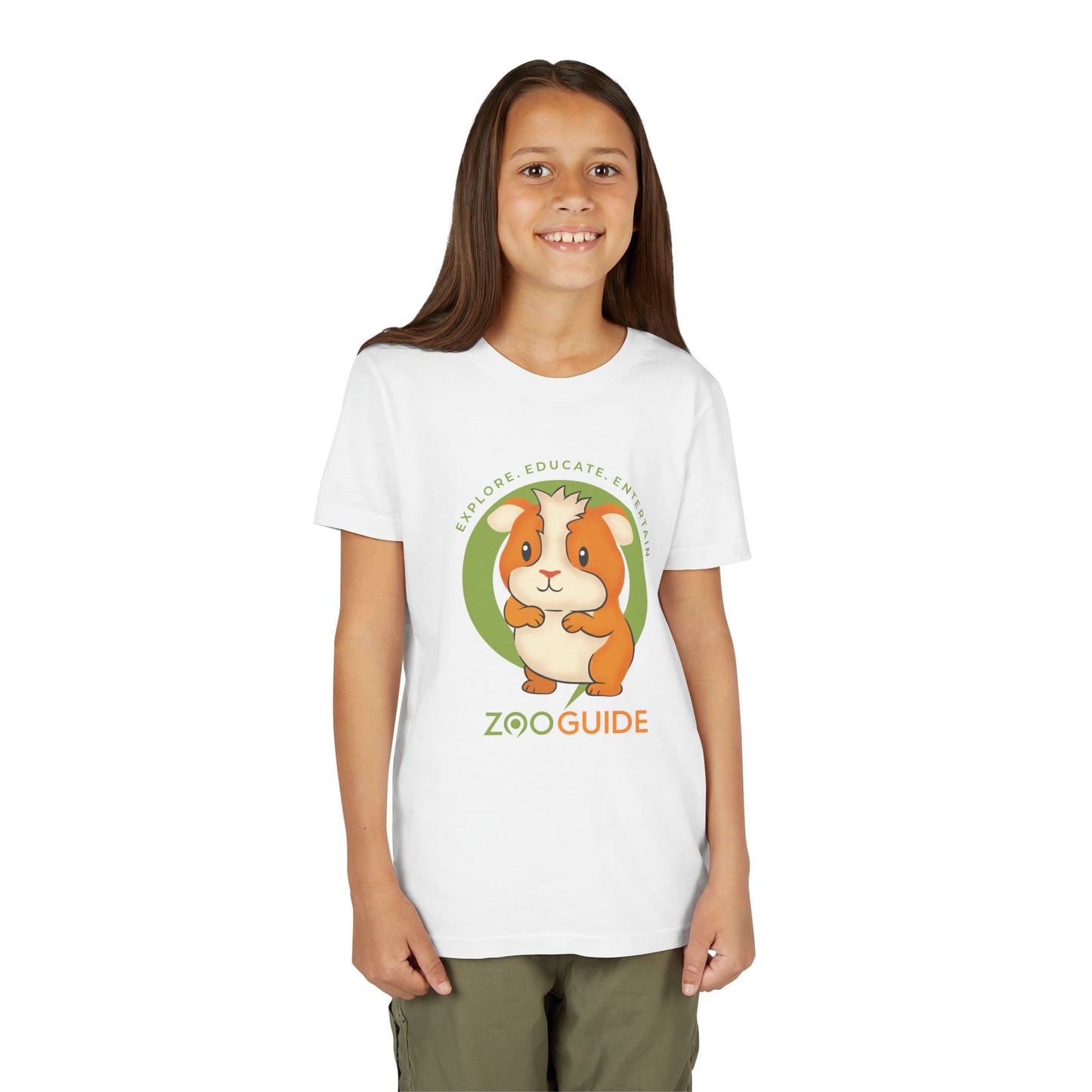 Guinea Pig Standing in Zoo Guide™ Waypoint Icon Youth Tee Shirt by Zoo Guide™
