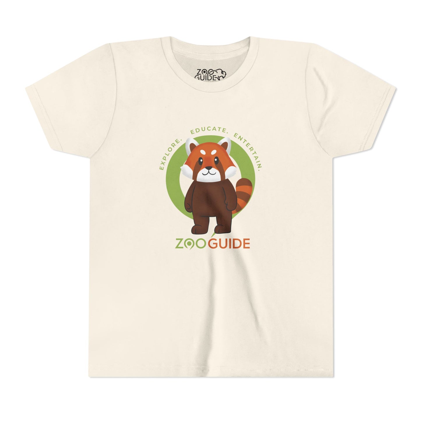 Red Panda Standing in Zoo Guide™ Waypoint Icon Youth Tee Shirt by Zoo Guide™