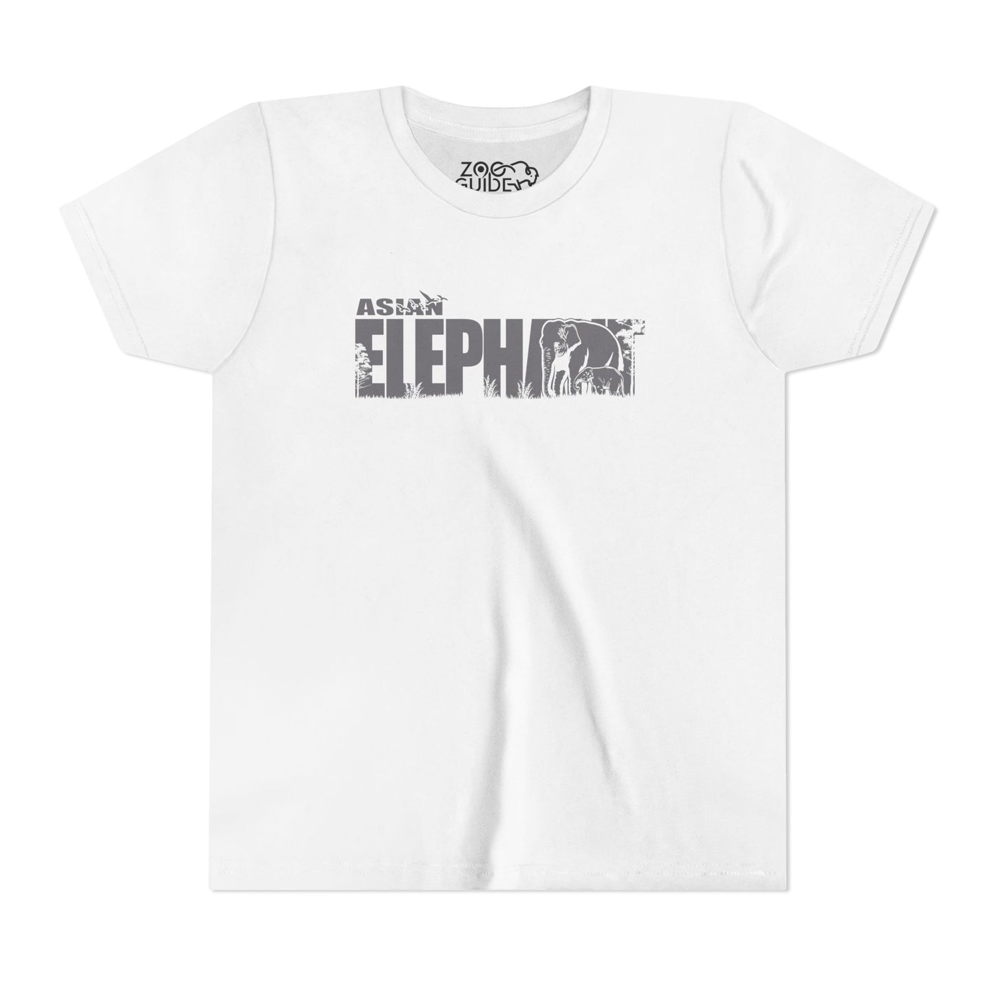 ASIAN ELEPHANT Youth Tee Shirt by Zoo Guide™