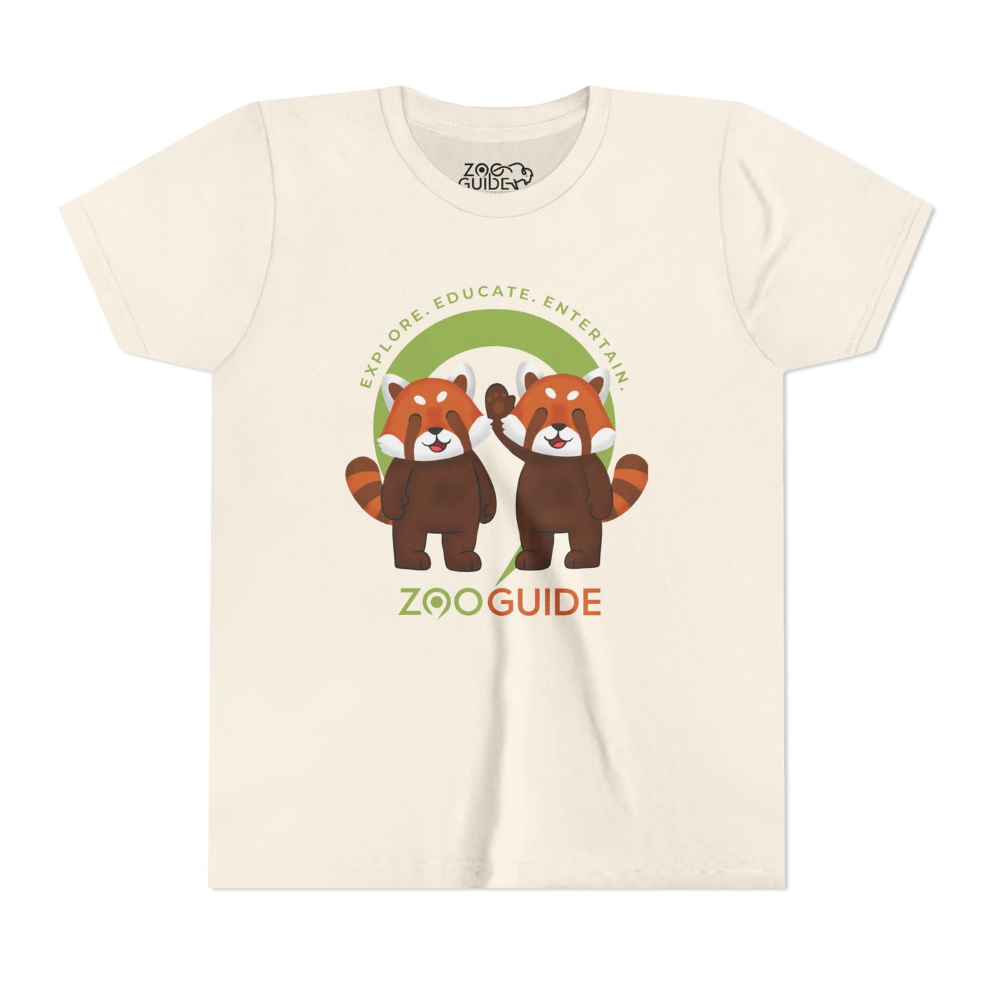 Red Panda Pals in Zoo Guide™ Waypoint Icon Youth Tee Shirt by Zoo Guide™