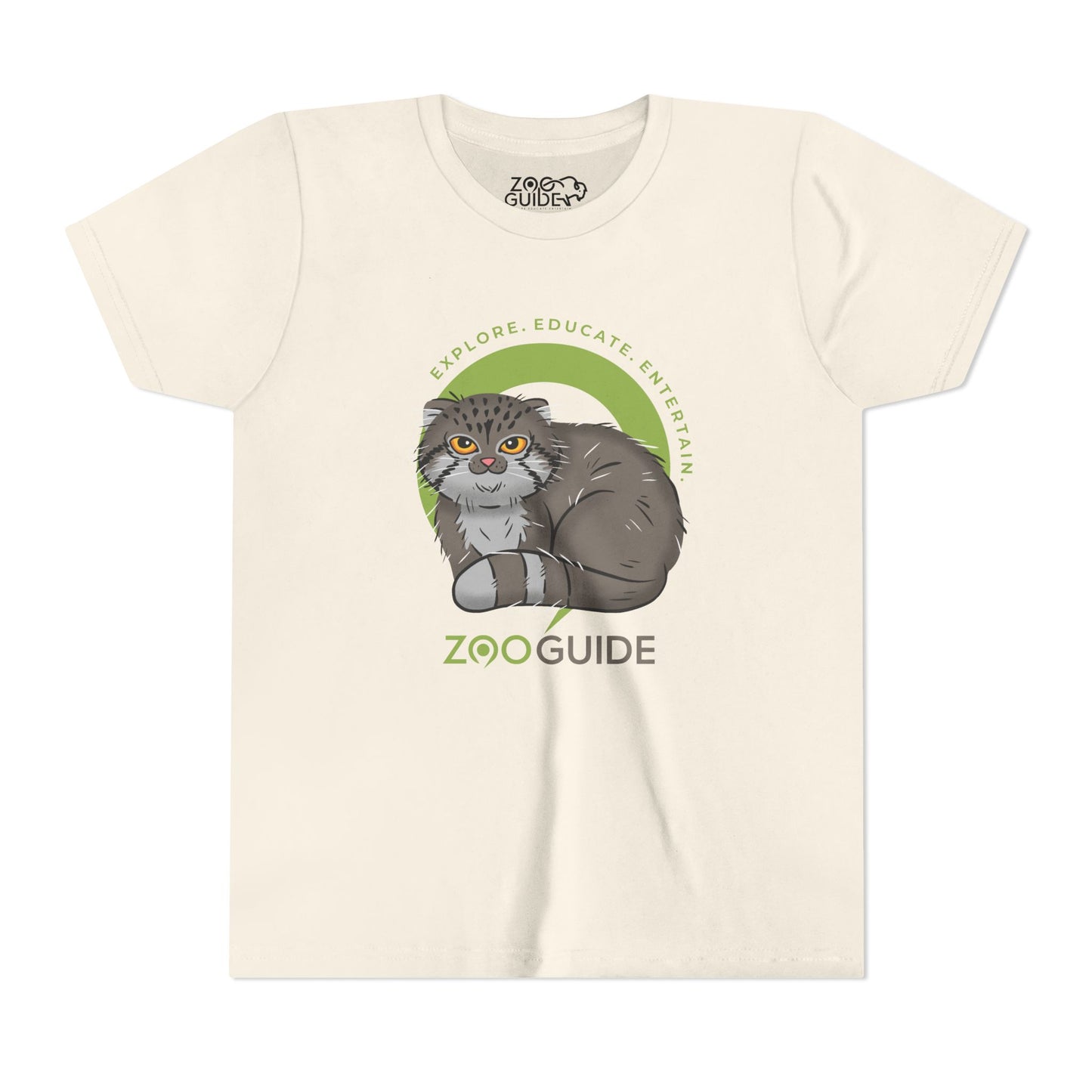 Pallas's Cat in Zoo Guide™ Waypoint Icon Youth Tee Shirt by Zoo Guide™
