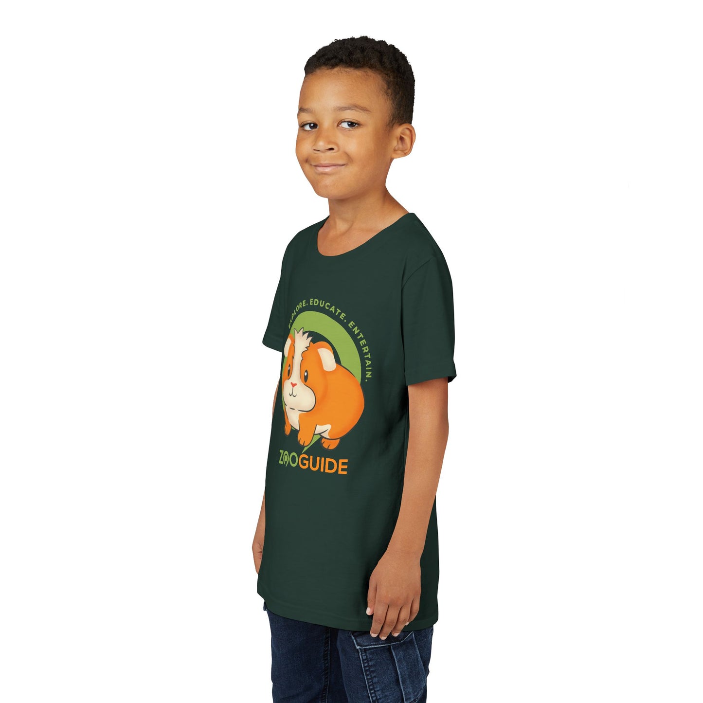 Guinea Pig in Zoo Guide™ Waypoint Icon Youth Tee Shirt by Zoo Guide™