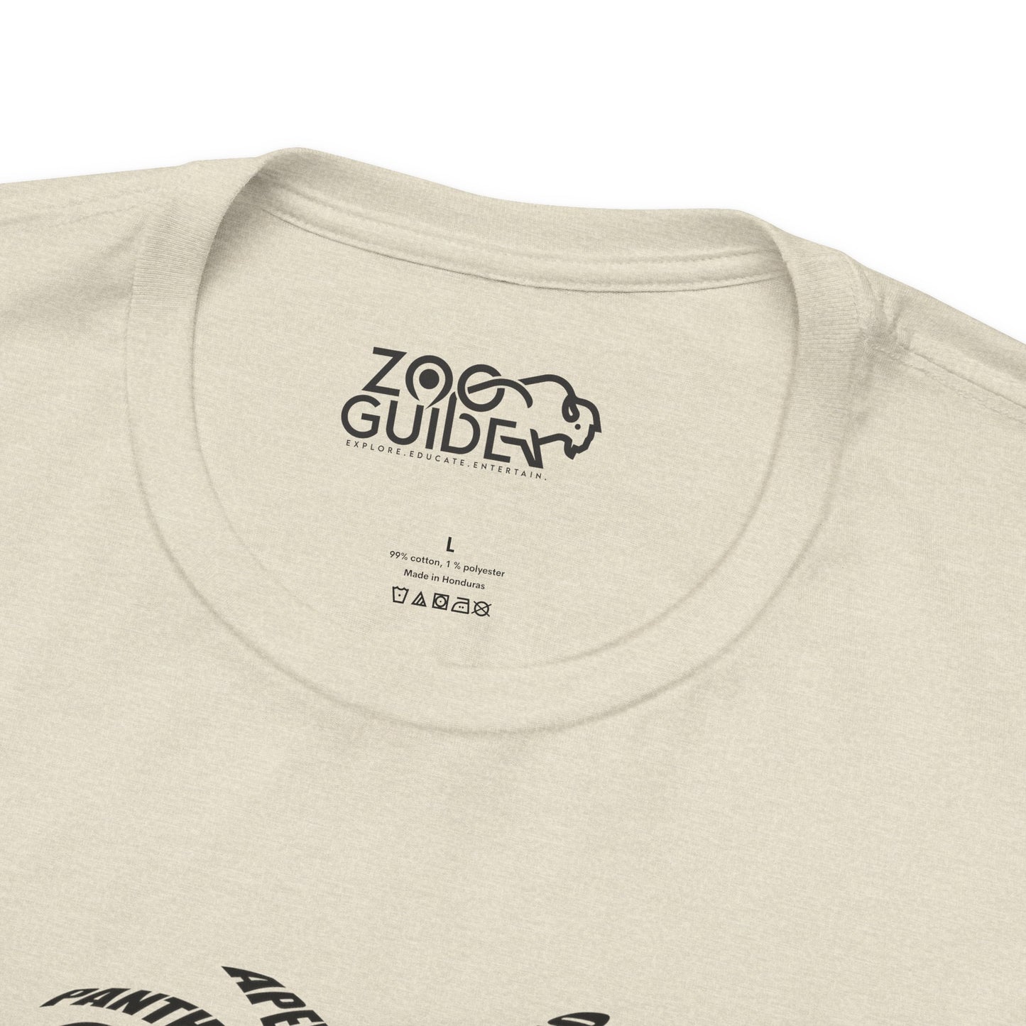 Lion Head Word Art Adult Unisex Short Sleeve Tee