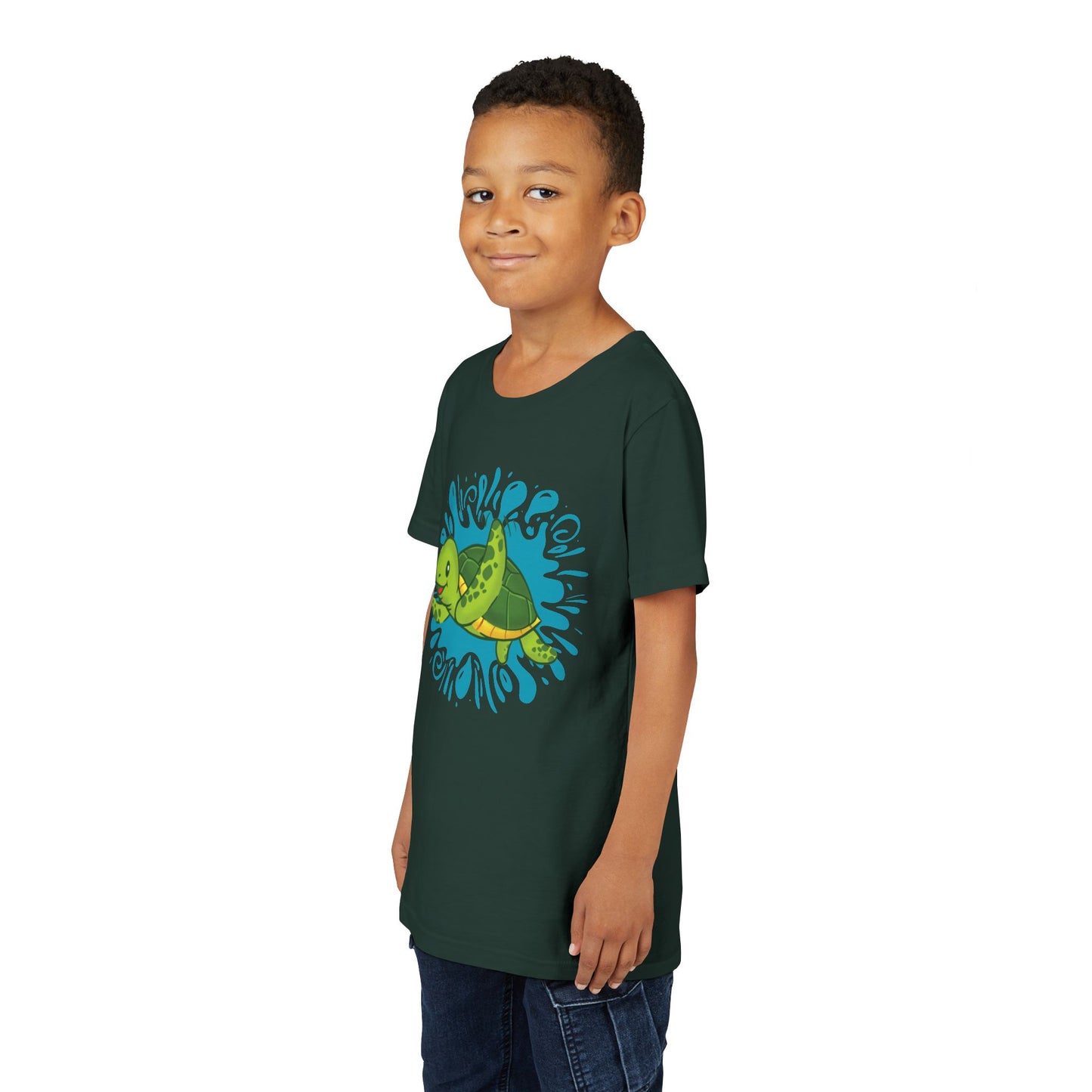 Sea Turtle Color Splash Youth Tee Shirt by Zoo Guide™