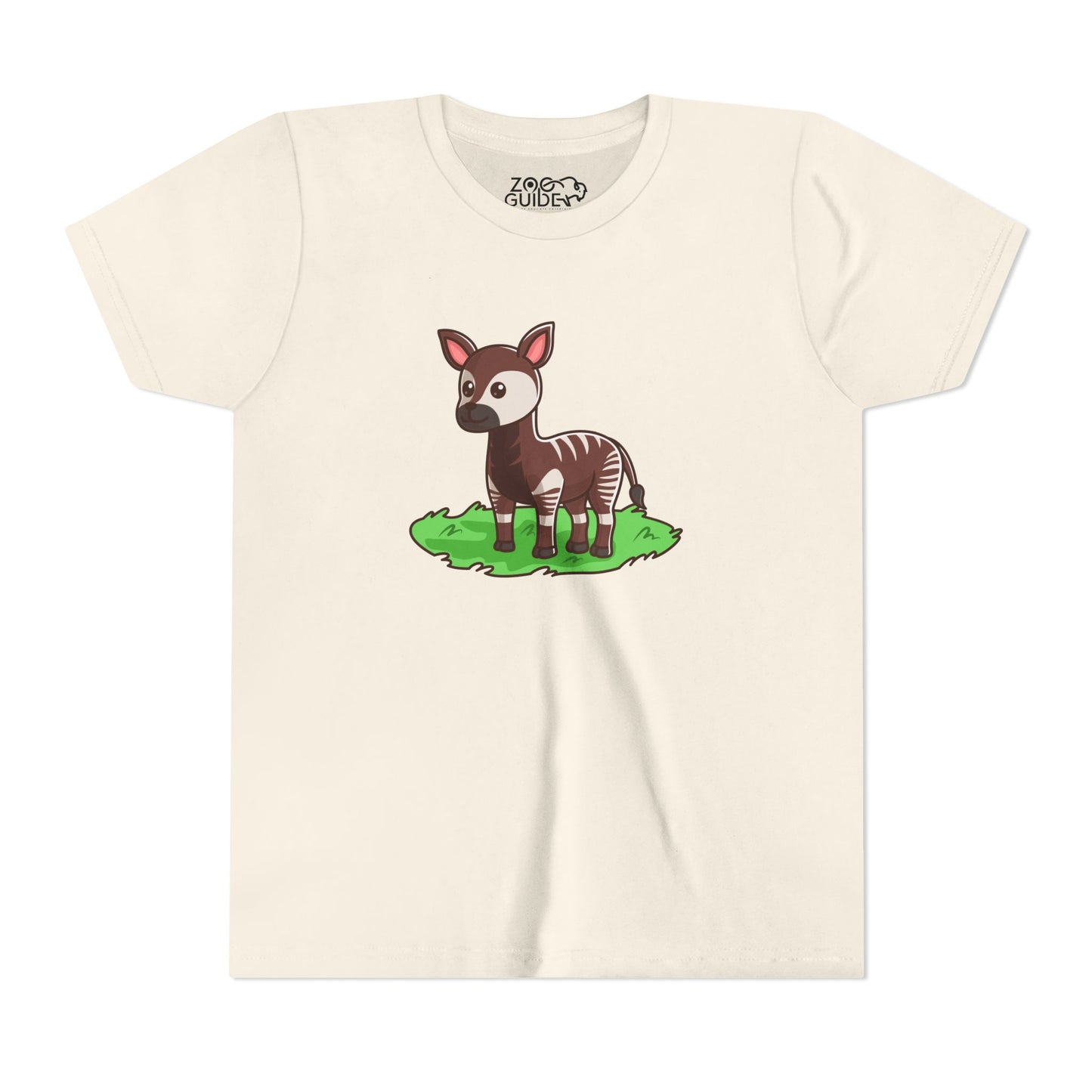Okapi Kawaii Style Youth Tee Shirt by Zoo Guide™