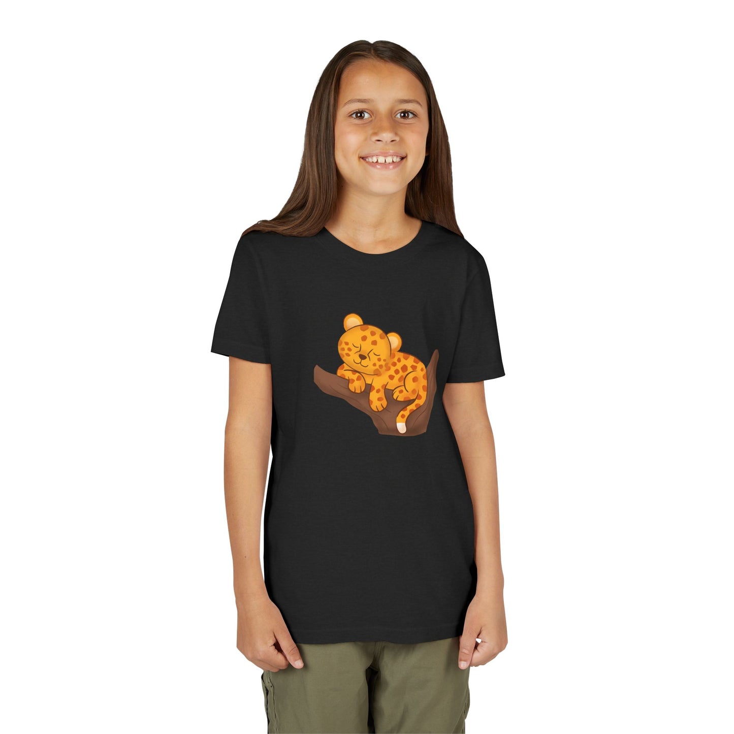 African Leopard in Tree Youth Tee Shirt by Zoo Guide™