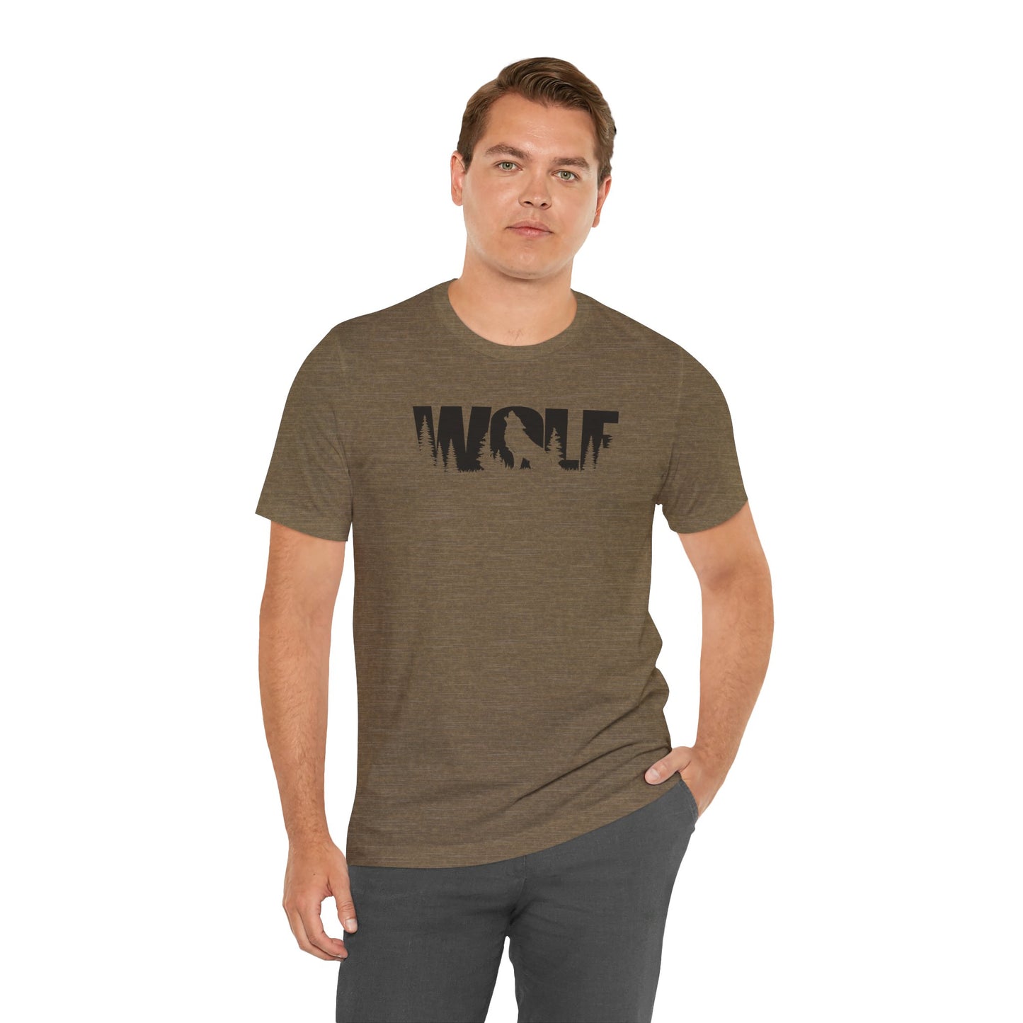 WOLF Adult Unisex Tee Shirt by Zoo Guide™