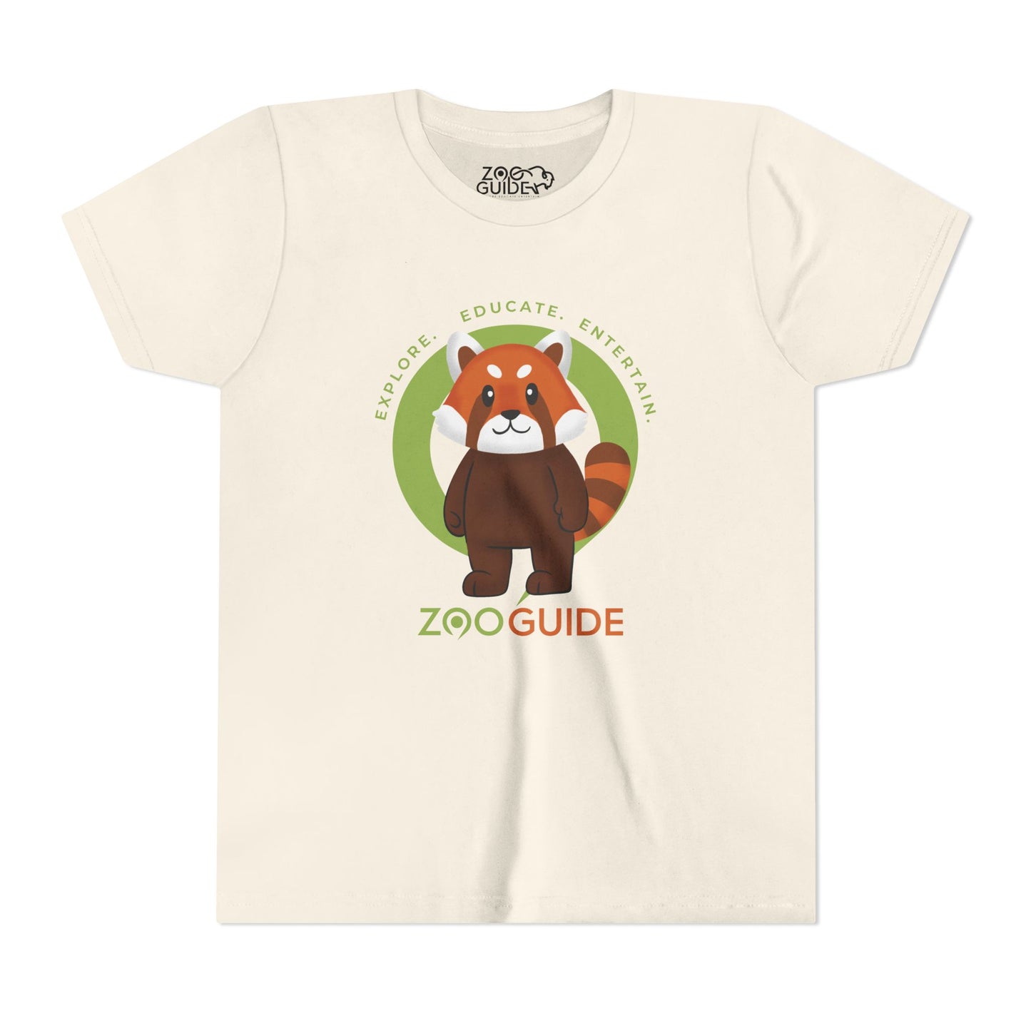 Red Panda Standing in Zoo Guide™ Waypoint Icon Youth Tee Shirt by Zoo Guide™