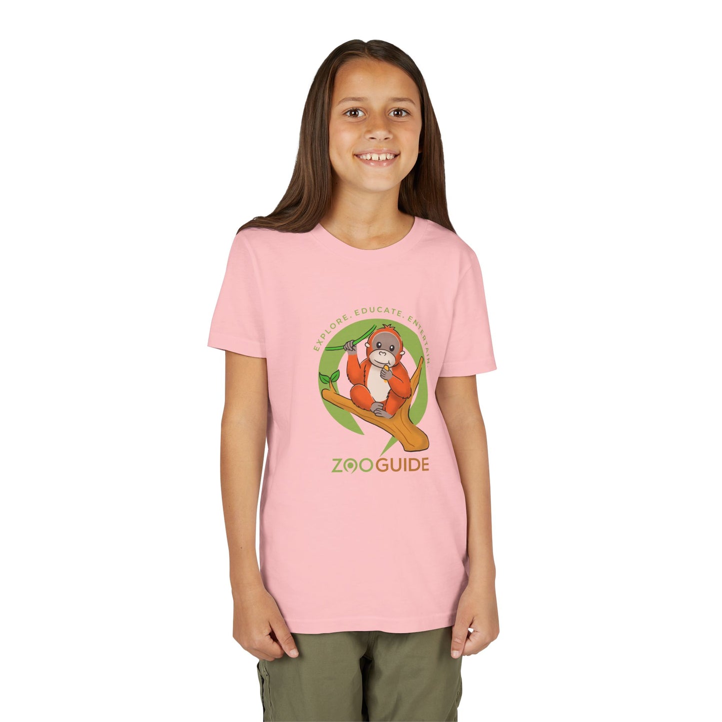 Orangutan in Zoo Guide™ Waypoint Icon Youth Tee Shirt by Zoo Guide™