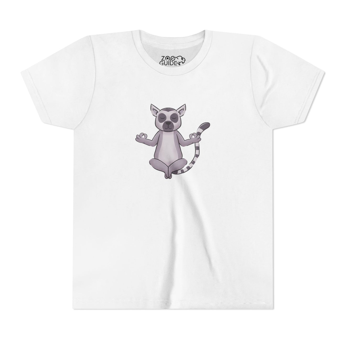 Ring-tailed Lemur Meditating Youth Tee Shirt by Zoo Guide™