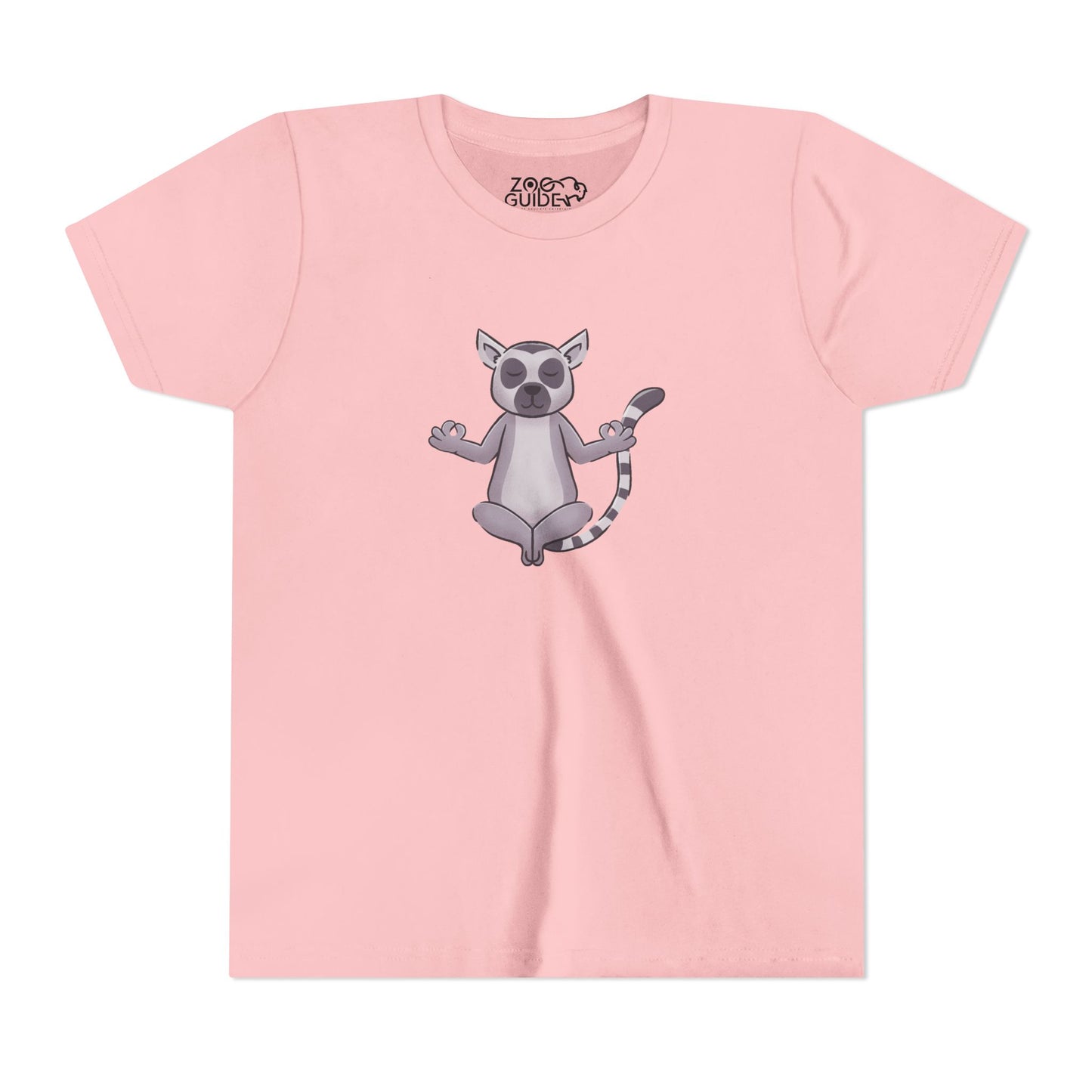 Ring-tailed Lemur Meditating Youth Tee Shirt by Zoo Guide™