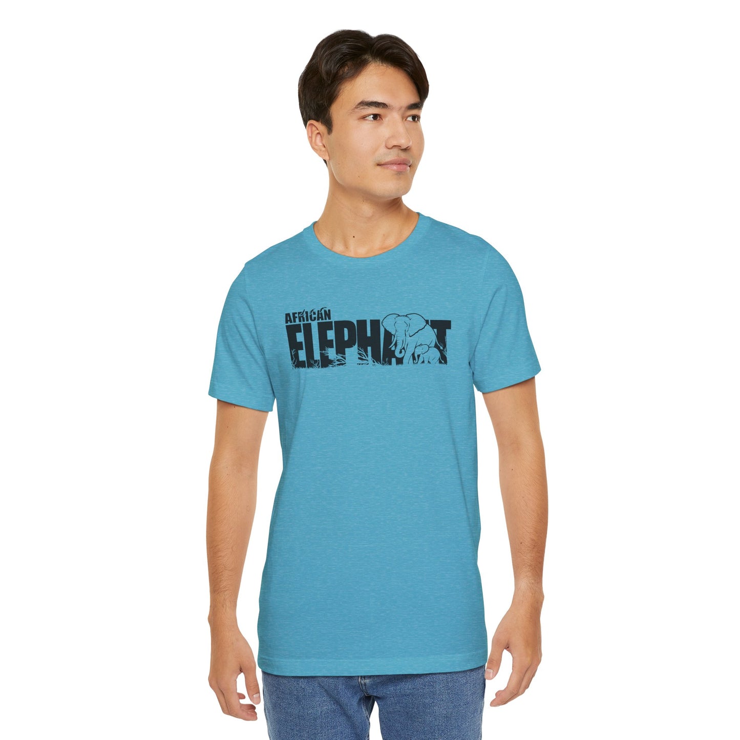 AFRICAN ELEPHANT Adult Unisex Tee Shirt by Zoo Guide™