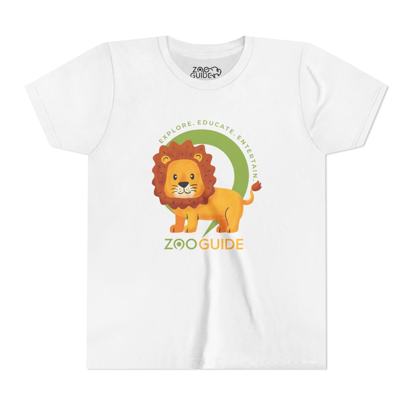 African Lion in Zoo Guide™ Waypoint Icon Youth Tee Shirt by Zoo Guide™