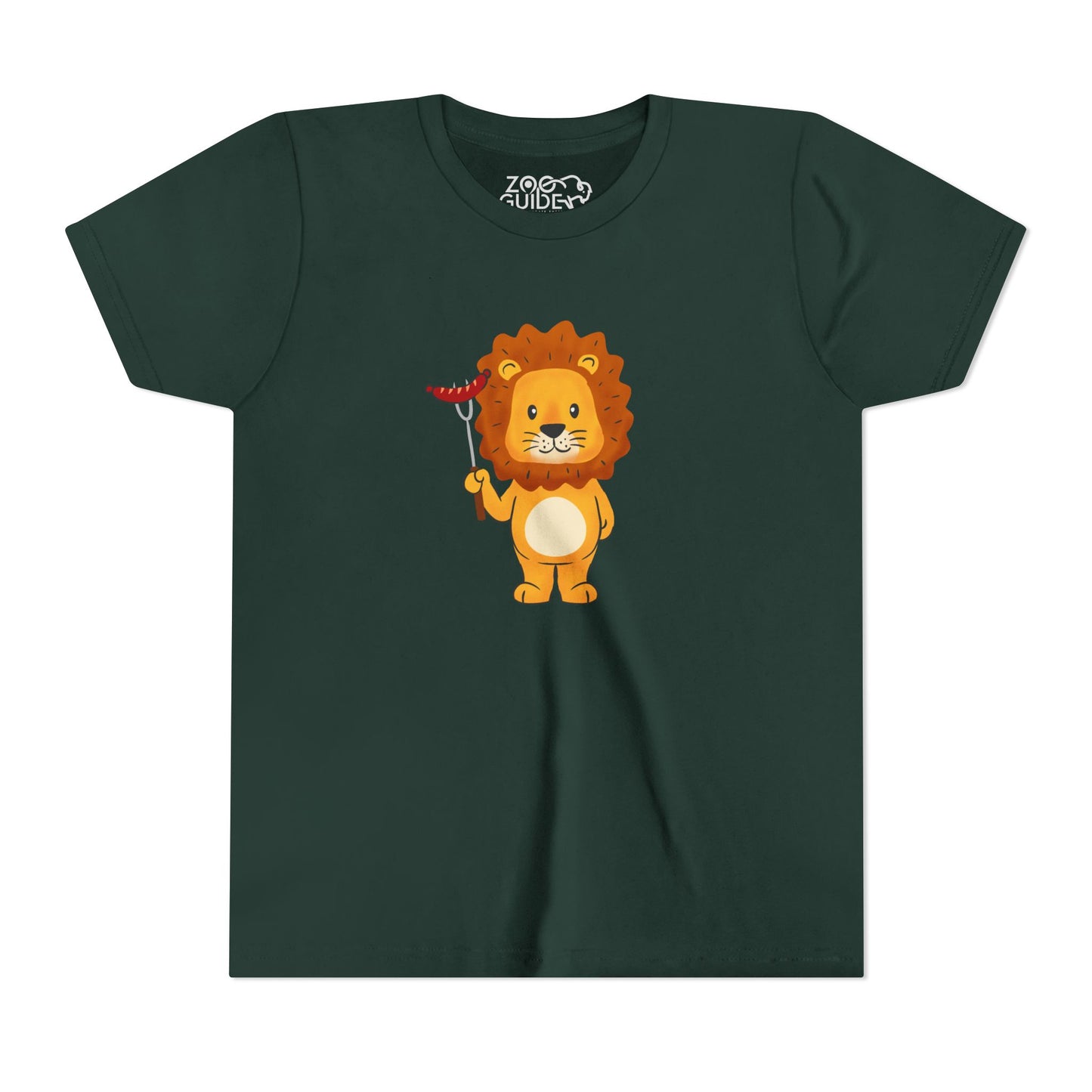 African Lion Grill Master Youth Tee Shirt by Zoo Guide™