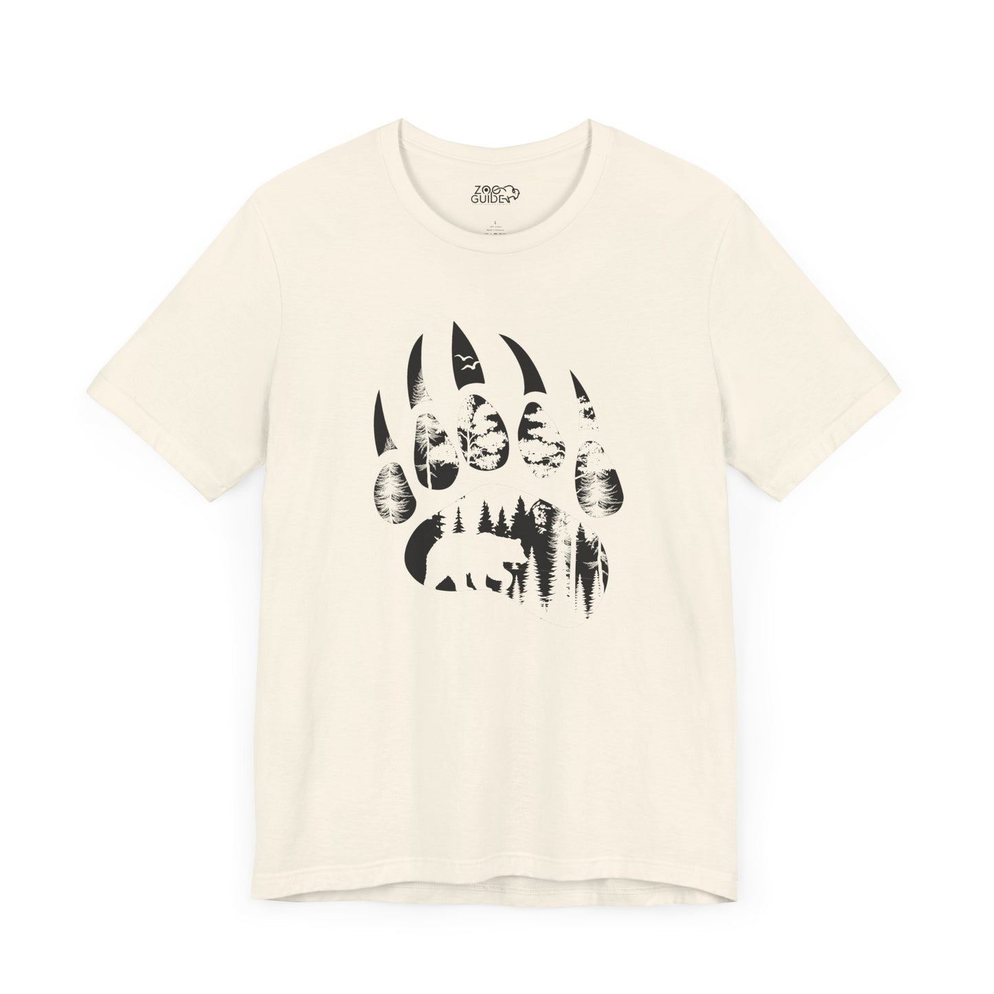 Bear Print Adult Unisex Tee Shirt by Zoo Guide™
