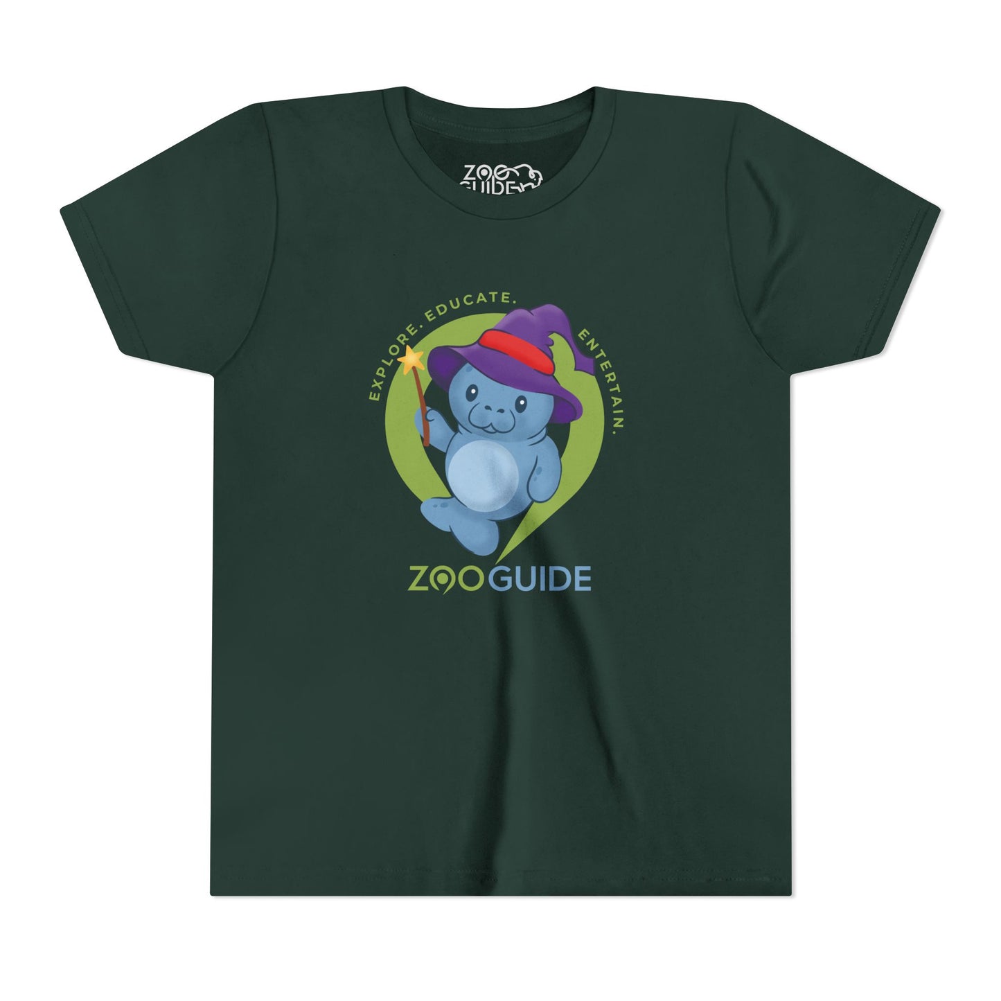 Magical Manatee in Zoo Guide™ Waypoint Icon Youth Tee Shirt by Zoo Guide™