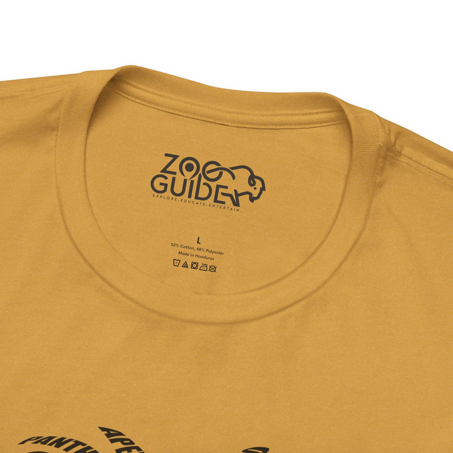 Lion Head Word Art Adult Unisex Short Sleeve Tee