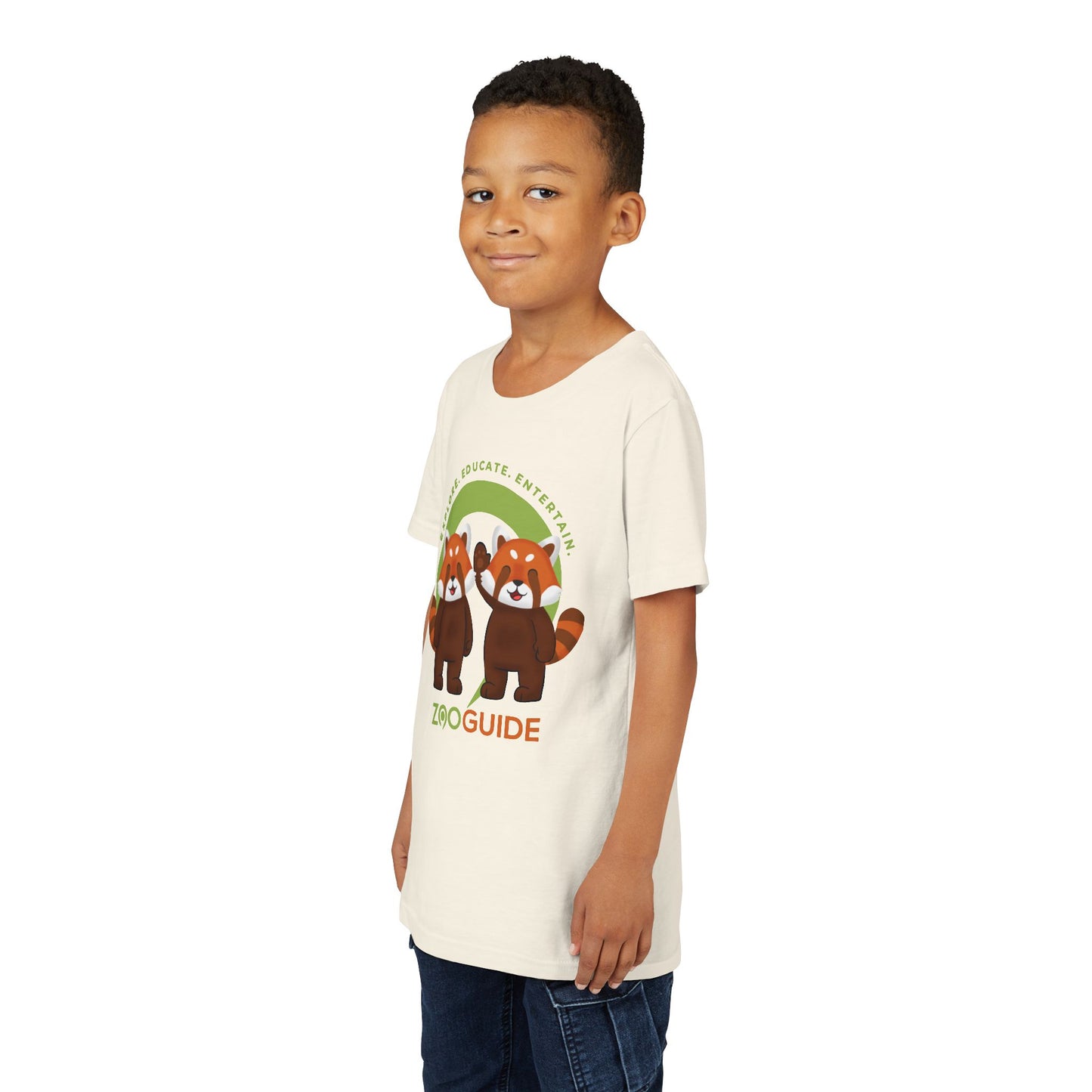 Red Panda Pals in Zoo Guide™ Waypoint Icon Youth Tee Shirt by Zoo Guide™