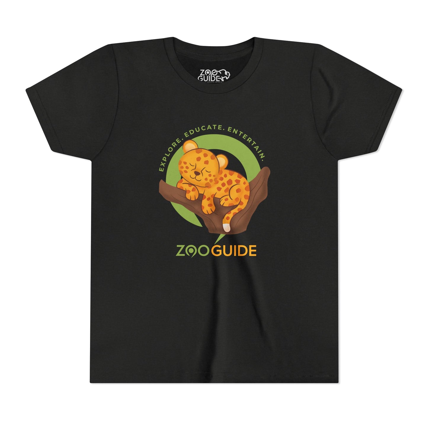 African Leopard in Tree in Zoo Guide™ Waypoint Icon Youth Tee Shirt by Zoo Guide™