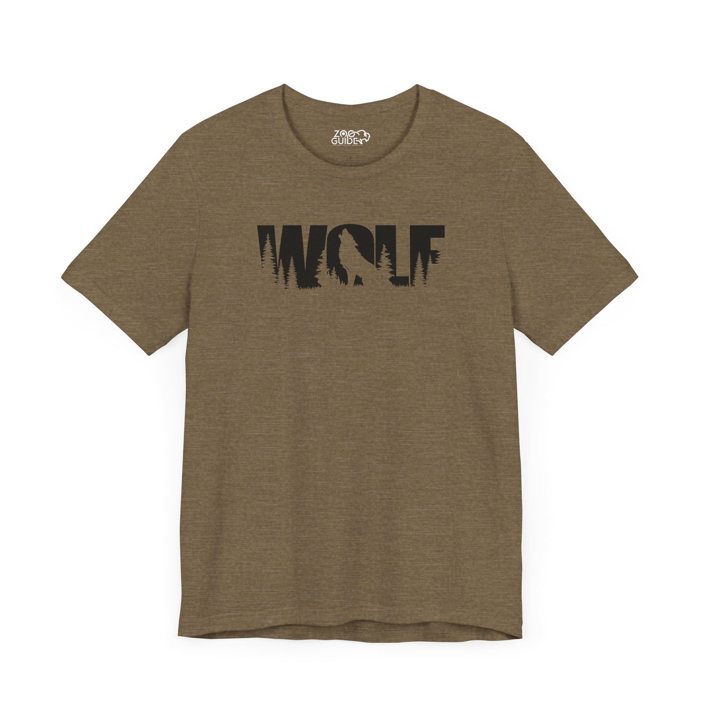 WOLF Adult Unisex Tee Shirt by Zoo Guide™