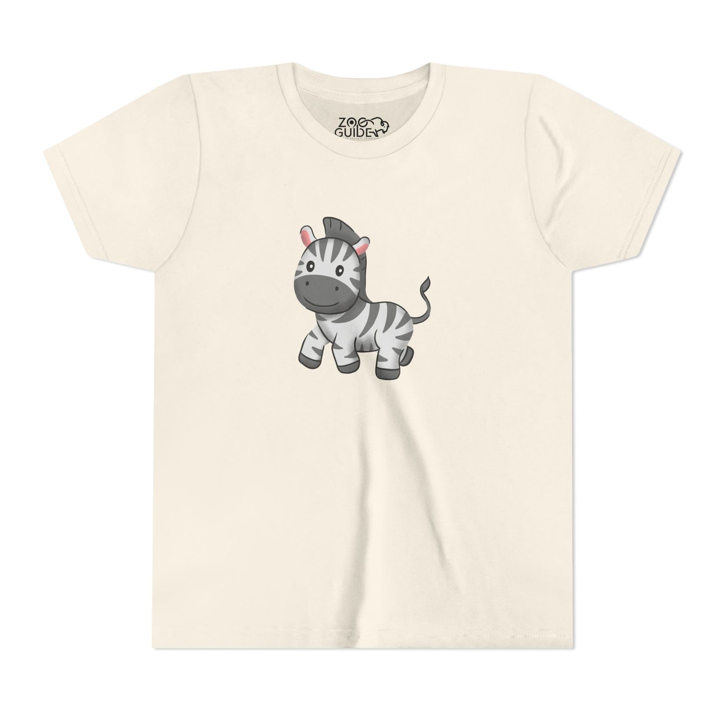 Zebra Youth Tee Shirt by Zoo Guide™
