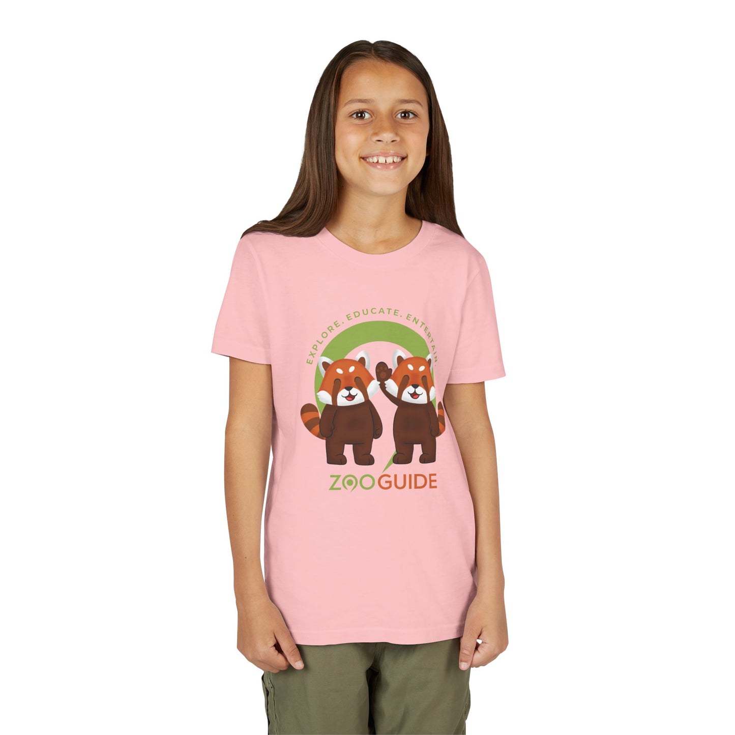 Red Panda Pals in Zoo Guide™ Waypoint Icon Youth Tee Shirt by Zoo Guide™