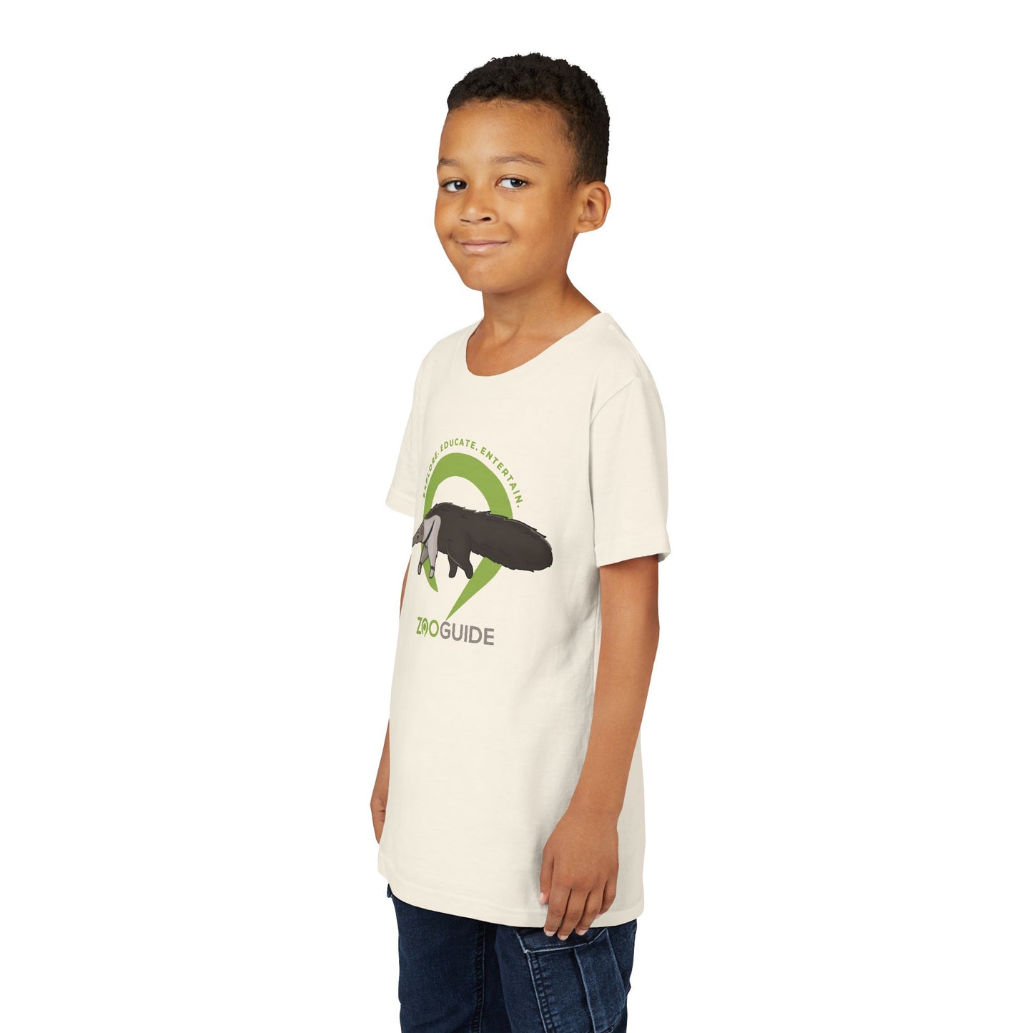 Giant Anteater in Zoo Guide™ Waypoint Icon Youth Tee Shirt by Zoo Guide™