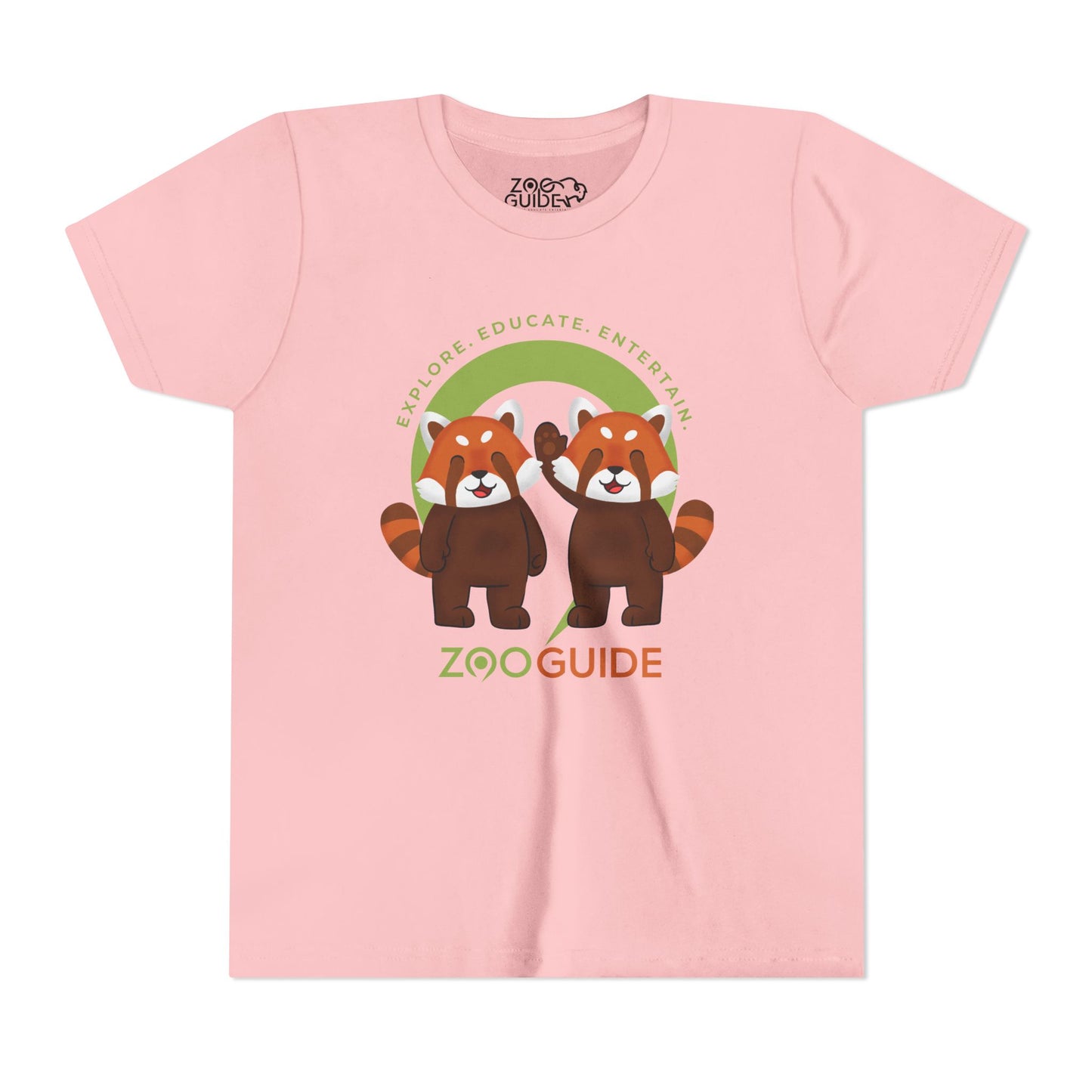 Red Panda Pals in Zoo Guide™ Waypoint Icon Youth Tee Shirt by Zoo Guide™