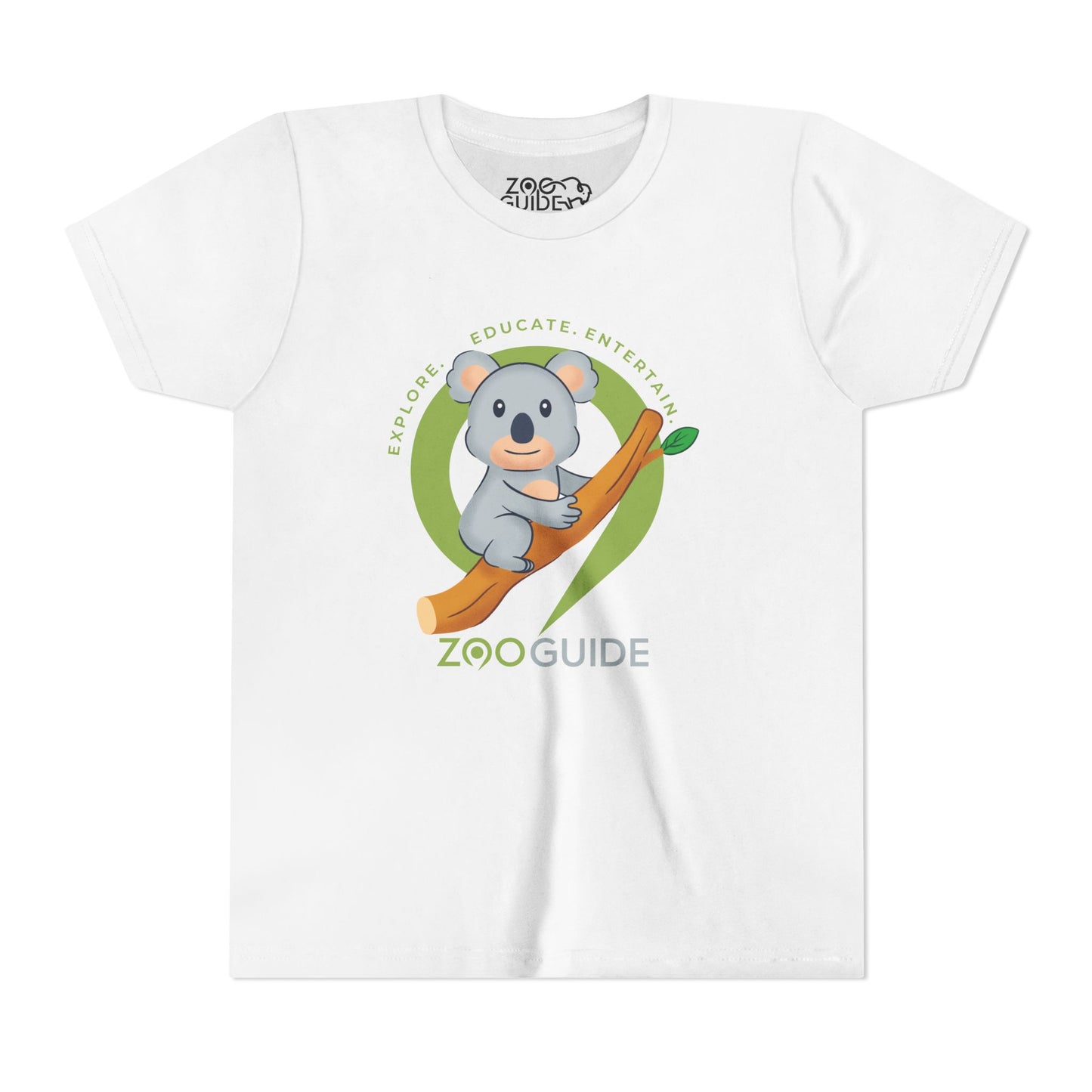 Koala on Branch in Zoo Guide™ Waypoint Icon Youth Tee Shirt by Zoo Guide™