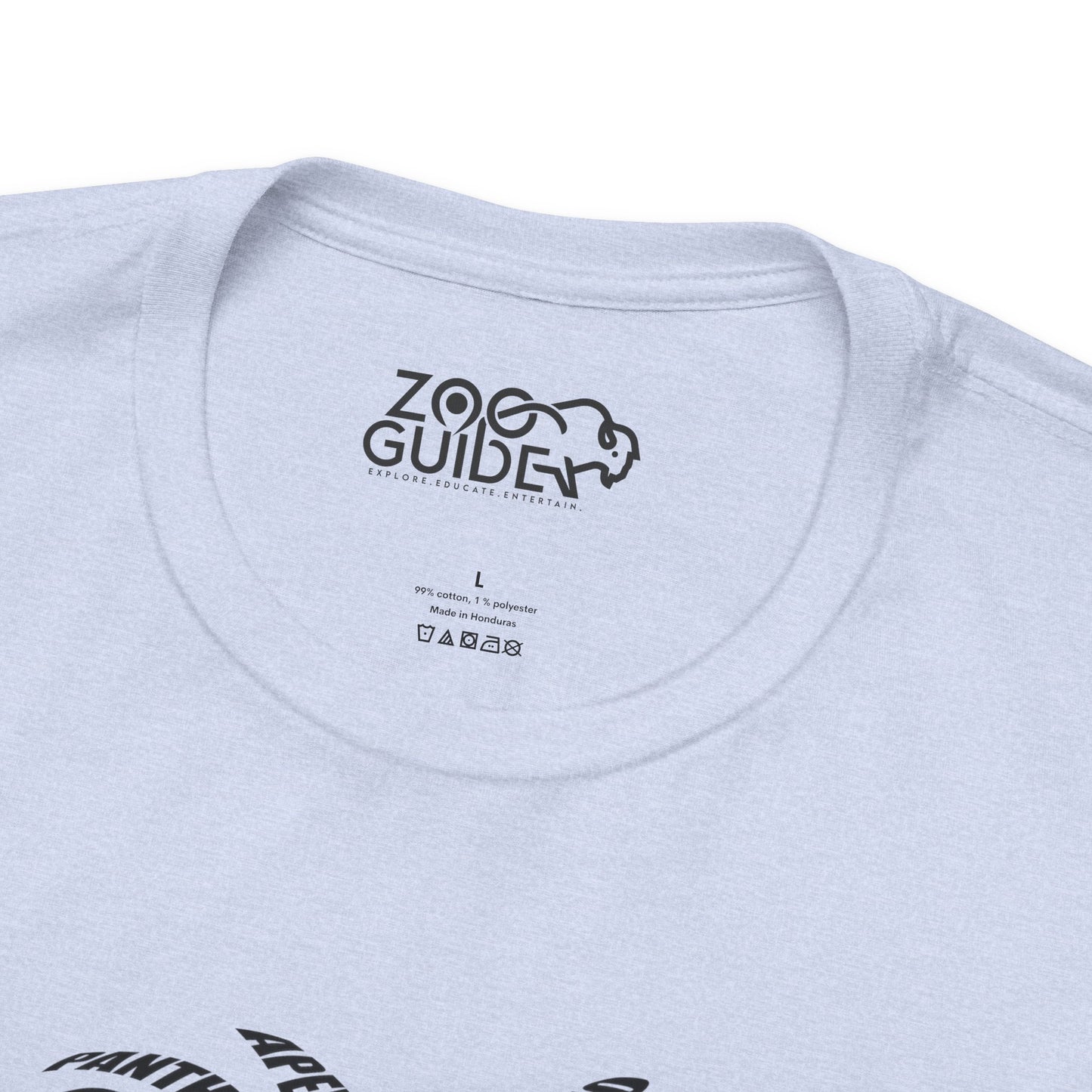 Lion Head Word Art Adult Unisex Short Sleeve Tee