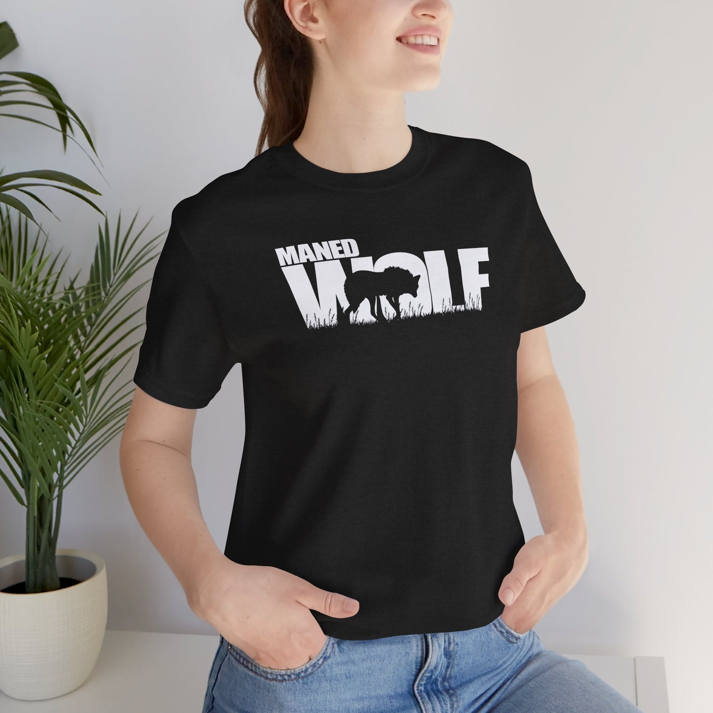 MANED WOLF Adult Unisex Tee Shirt by Zoo Guide™