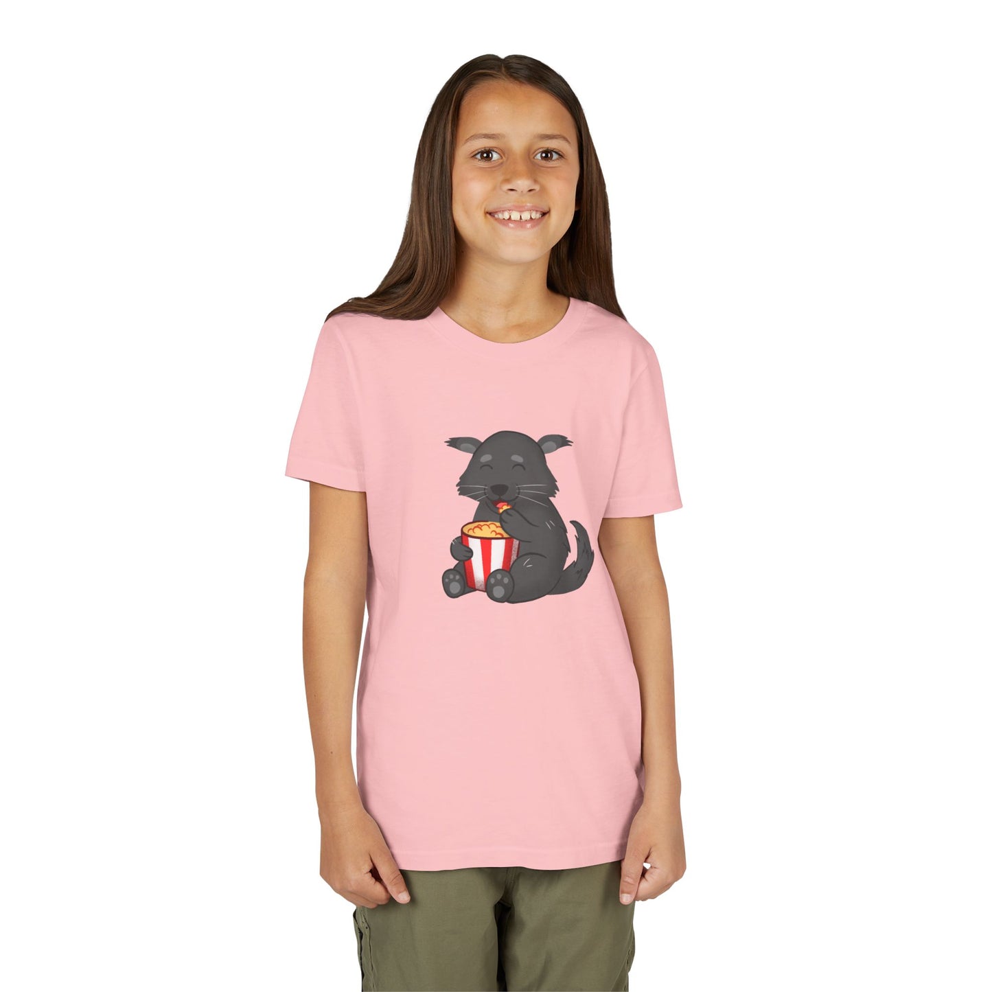 Binturong Eating Popcorn Youth Tee Shirt by Zoo Guide™