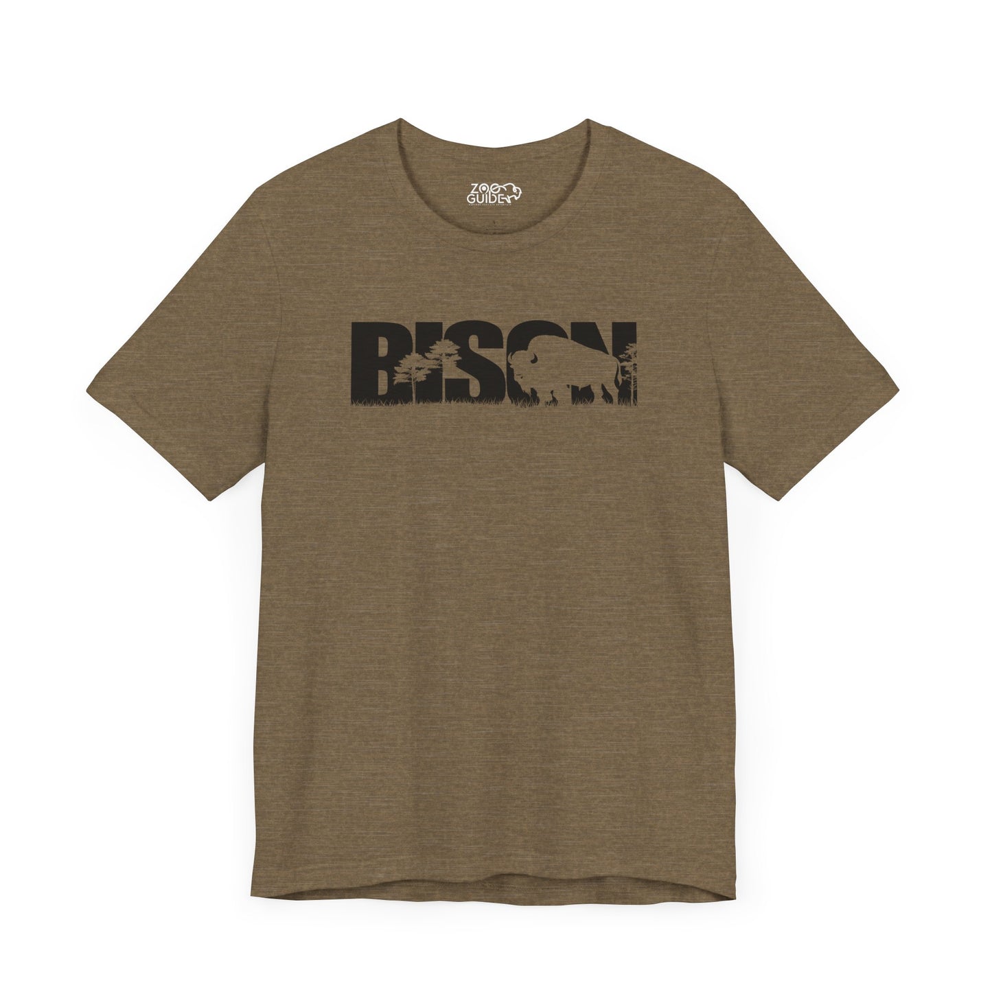 BISON Adult Unisex Tee Shirt by Zoo Guide™