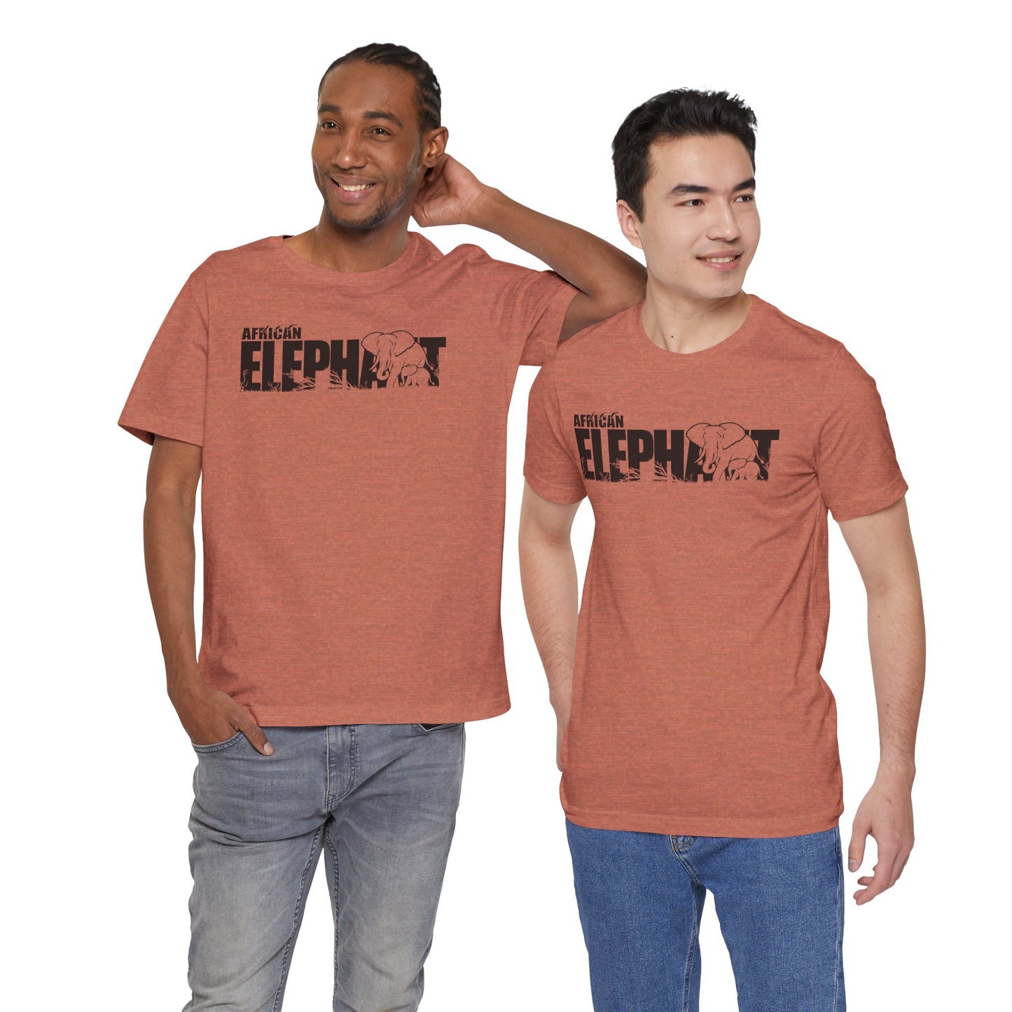 AFRICAN ELEPHANT Adult Unisex Tee Shirt by Zoo Guide™