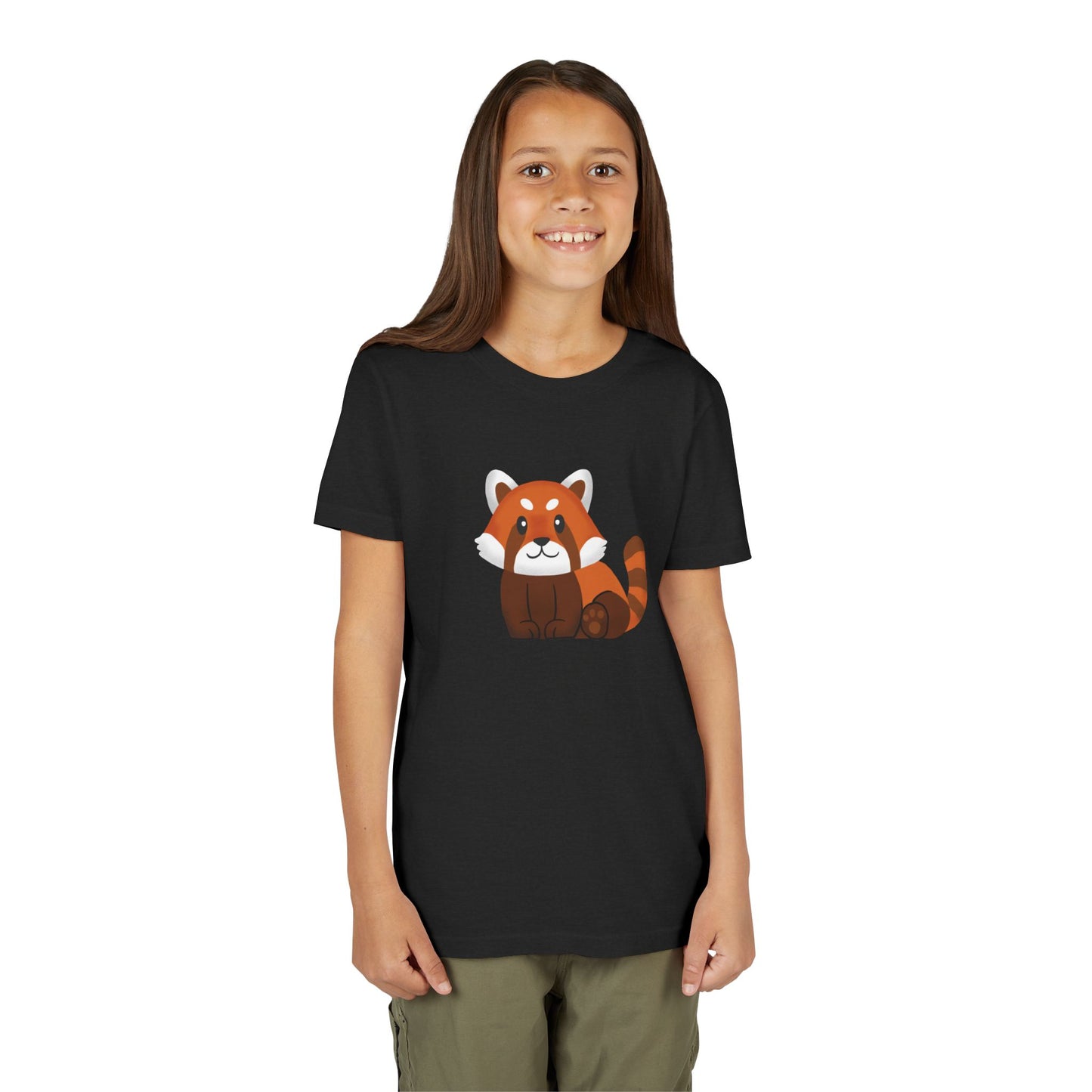 Red Panda Sitting Youth Tee Shirt by Zoo Guide™