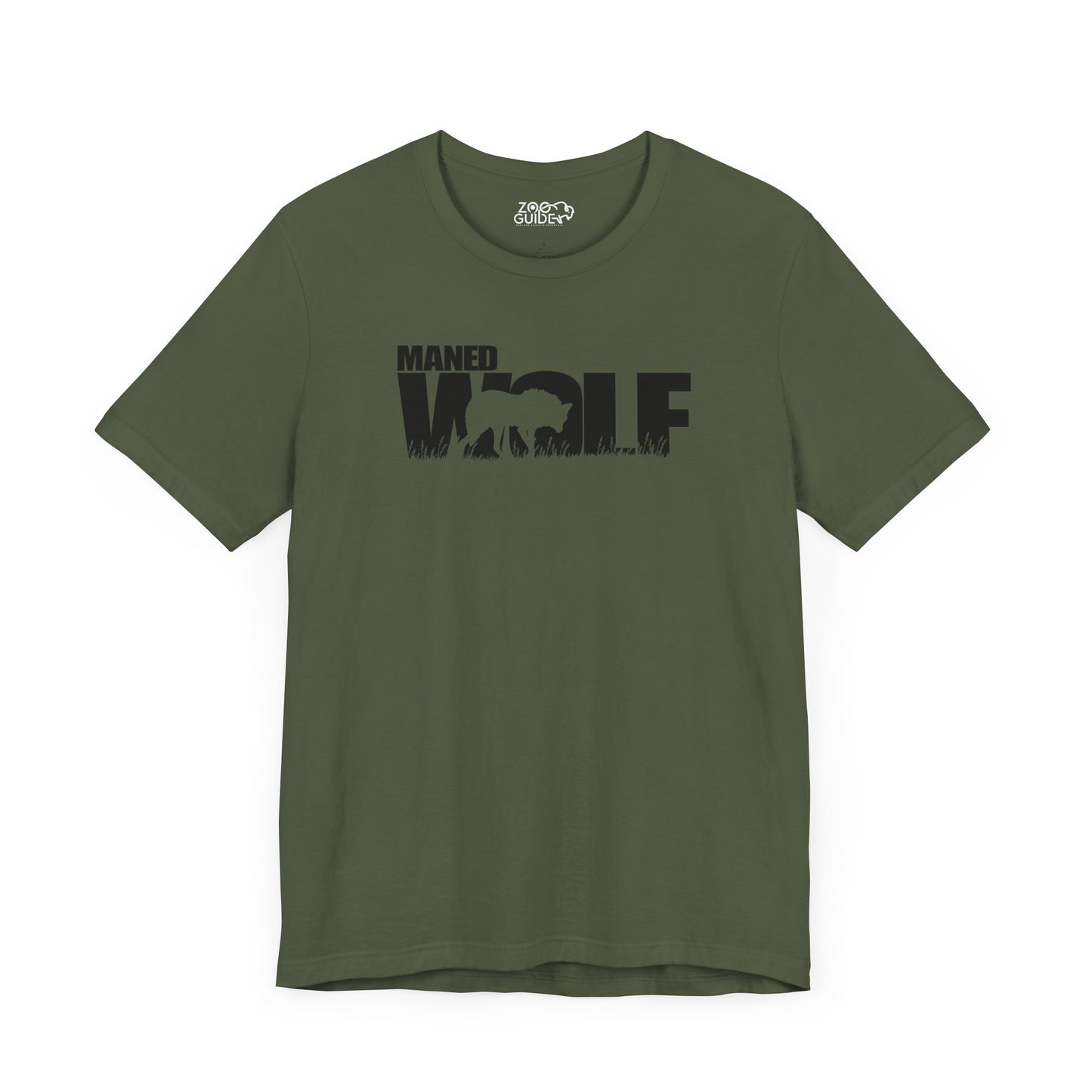 MANED WOLF Adult Unisex Tee Shirt by Zoo Guide™