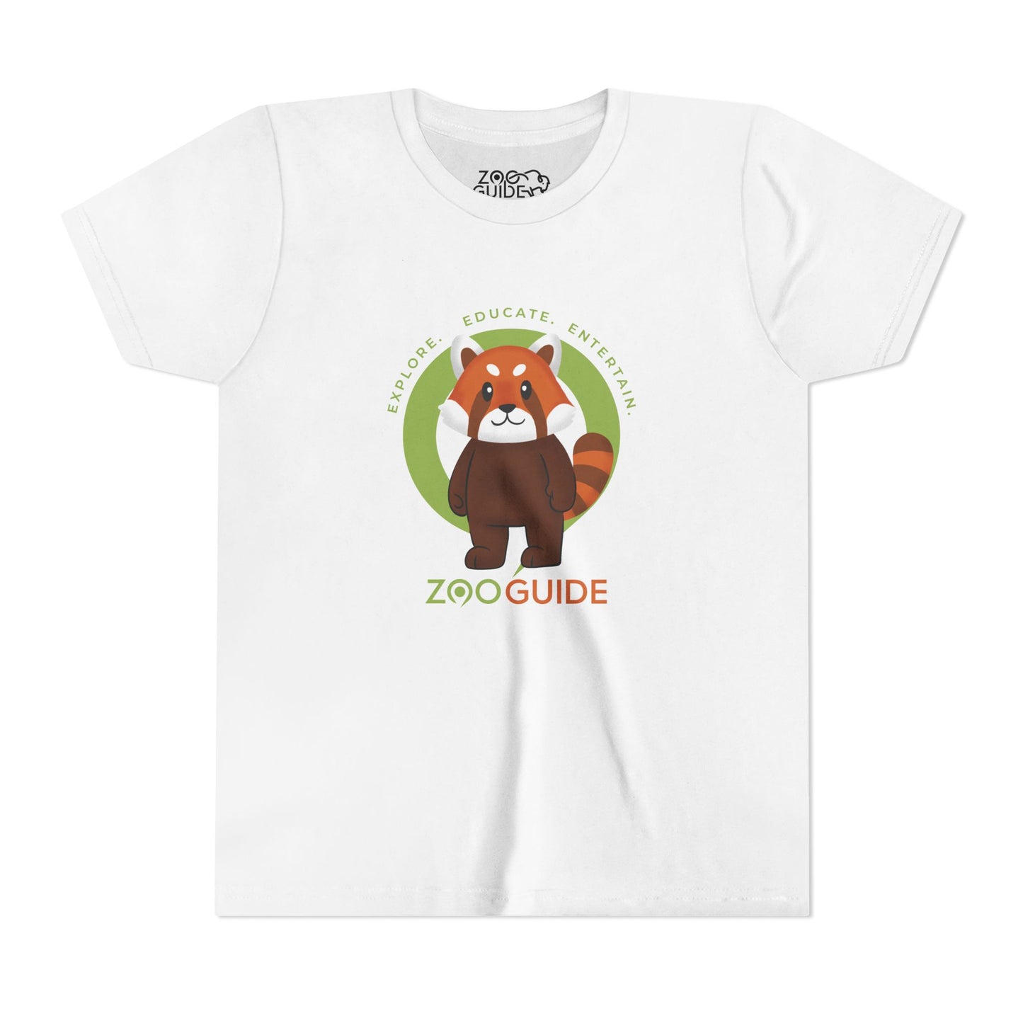 Red Panda Standing in Zoo Guide™ Waypoint Icon Youth Tee Shirt by Zoo Guide™