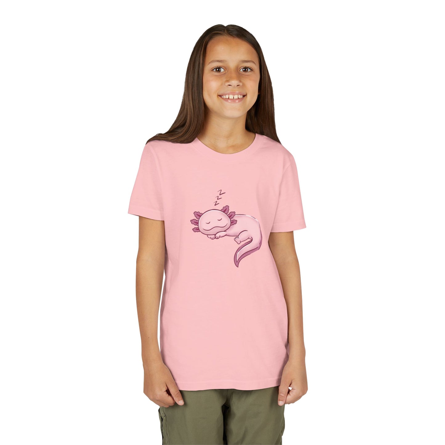 Axolotl Sleeping Youth Tee Shirt by Zoo Guide™