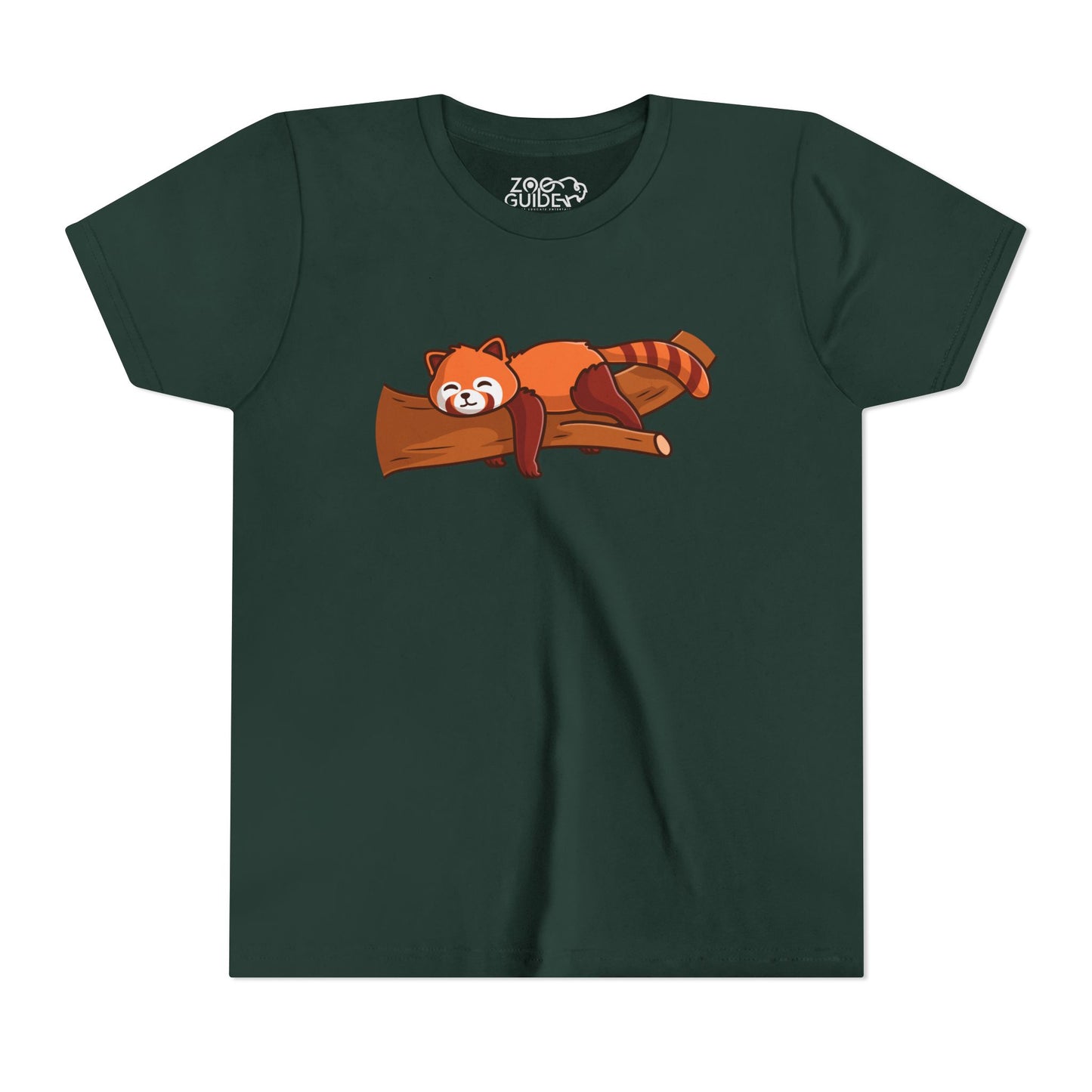 Red Panda Sleeping Kawaii Style Youth Tee Shirt by Zoo Guide™